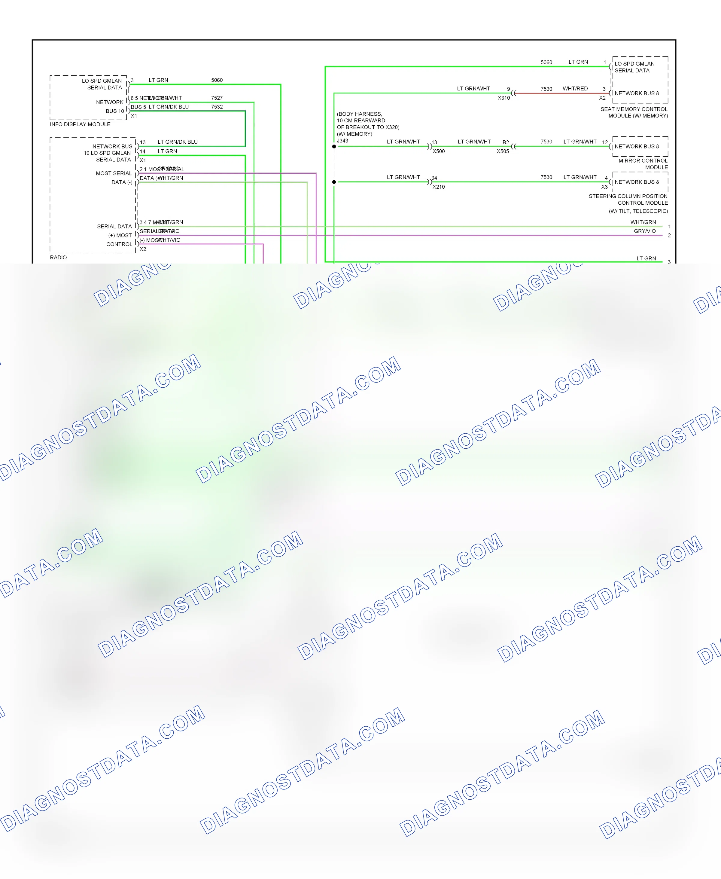 Computer data lines — Computer data lines circuit — Computer data lines circuit (5 of 6). Chevrolet Impala IX (2006-2016)