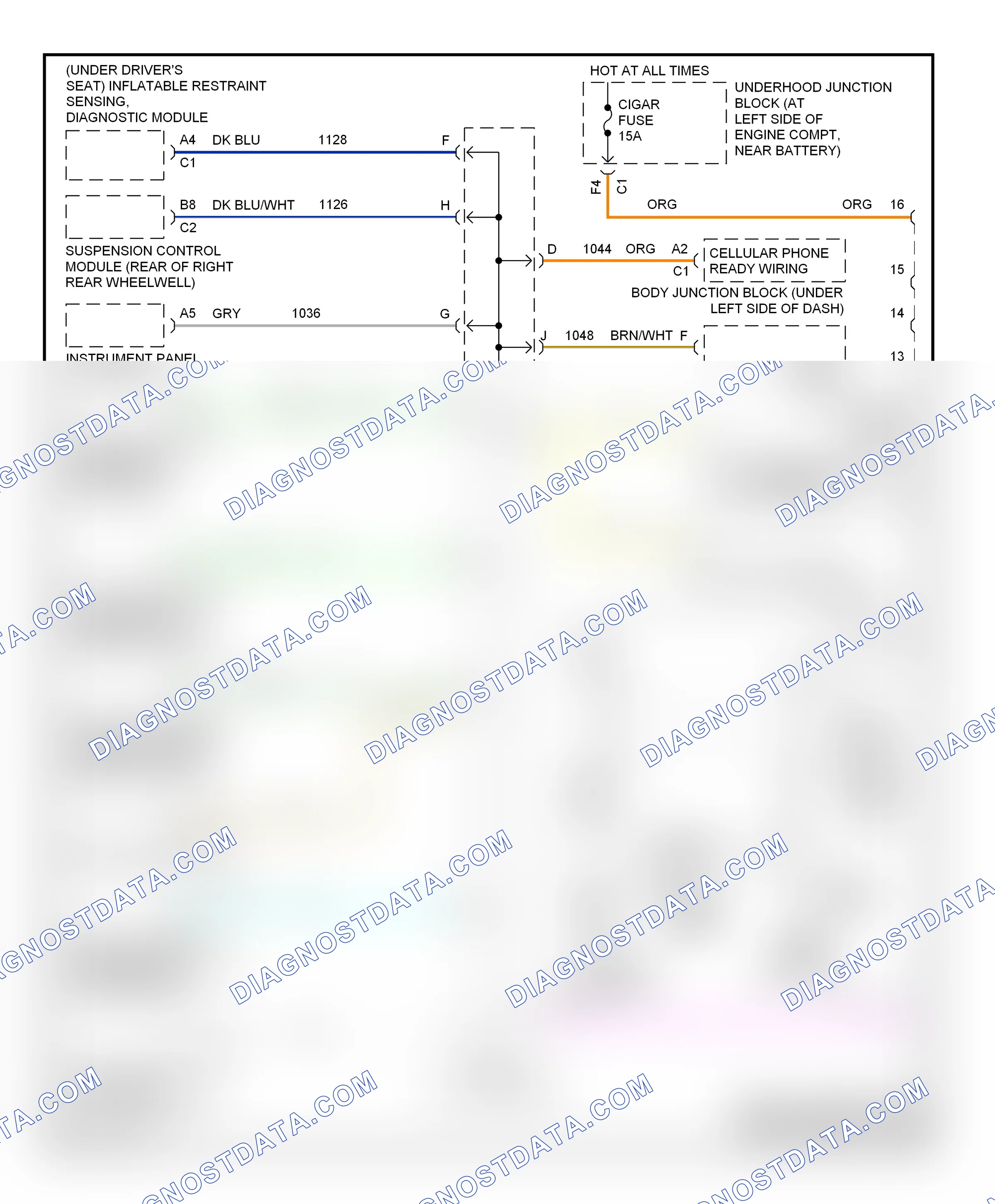 Computer data lines — Computer data lines circuit — Computer data lines circuit. Chevrolet Silverado 1500 HD  (2001-2006)