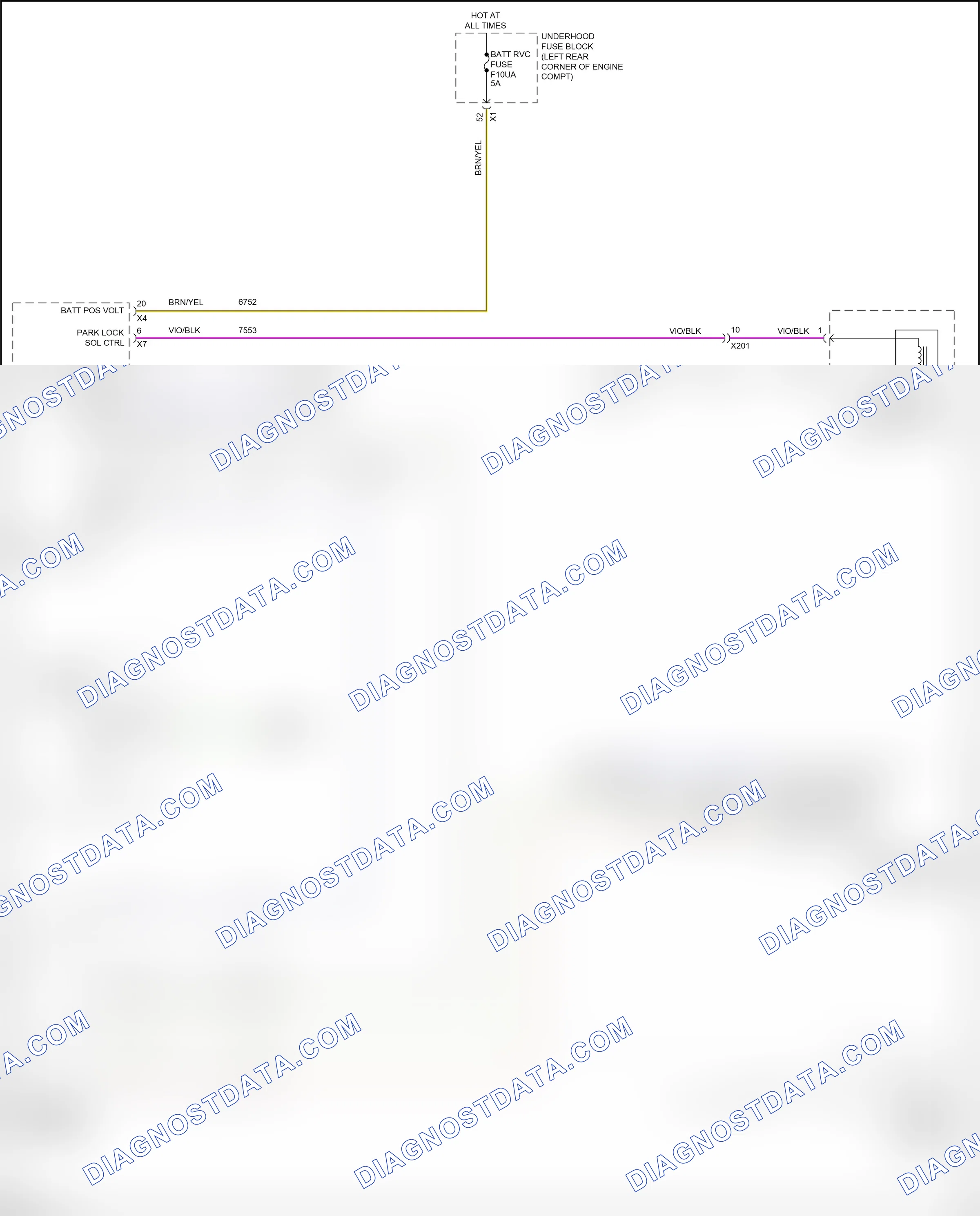 Shift interlock — Shift interlock circuit — Shift interlock circuit. Chevrolet Spark M400 (2015-2024)
