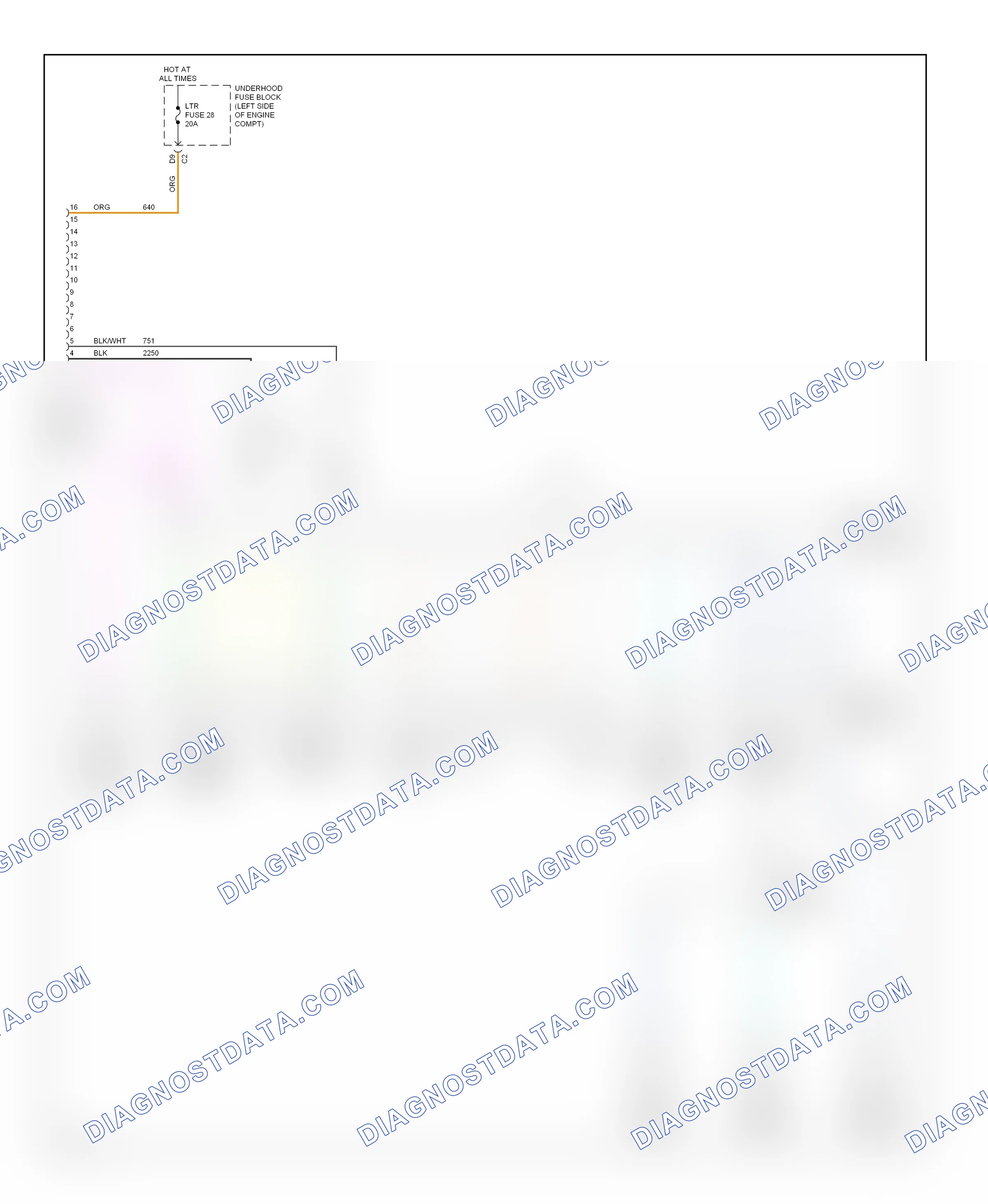 Computer data lines — Computer data lines circuit — Computer data lines circuit. Chevrolet SSR I (2003-2006)