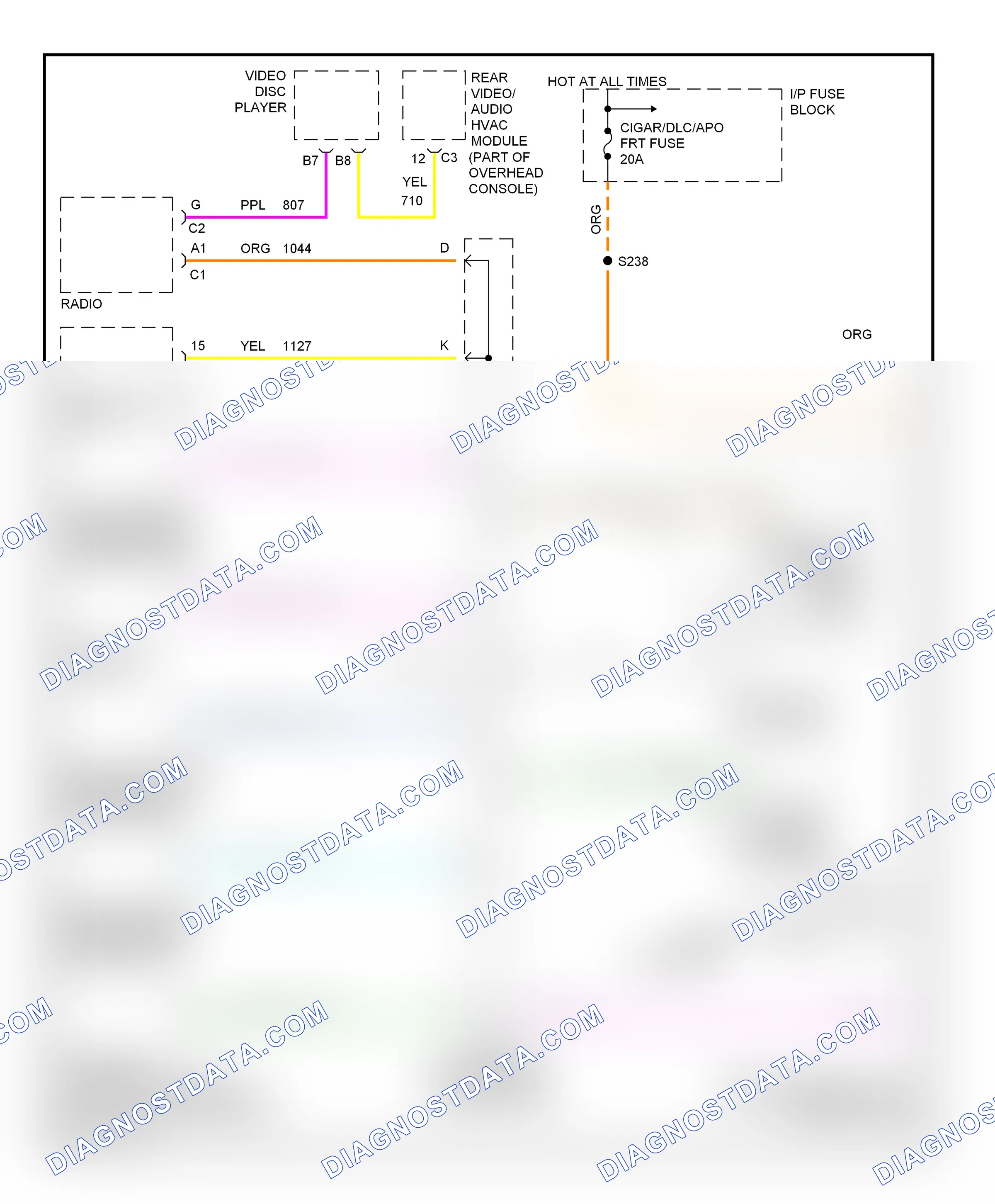 Computer data lines — Computer data lines circuit — Computer data lines circuit. Chevrolet Venture I (1996-2005)