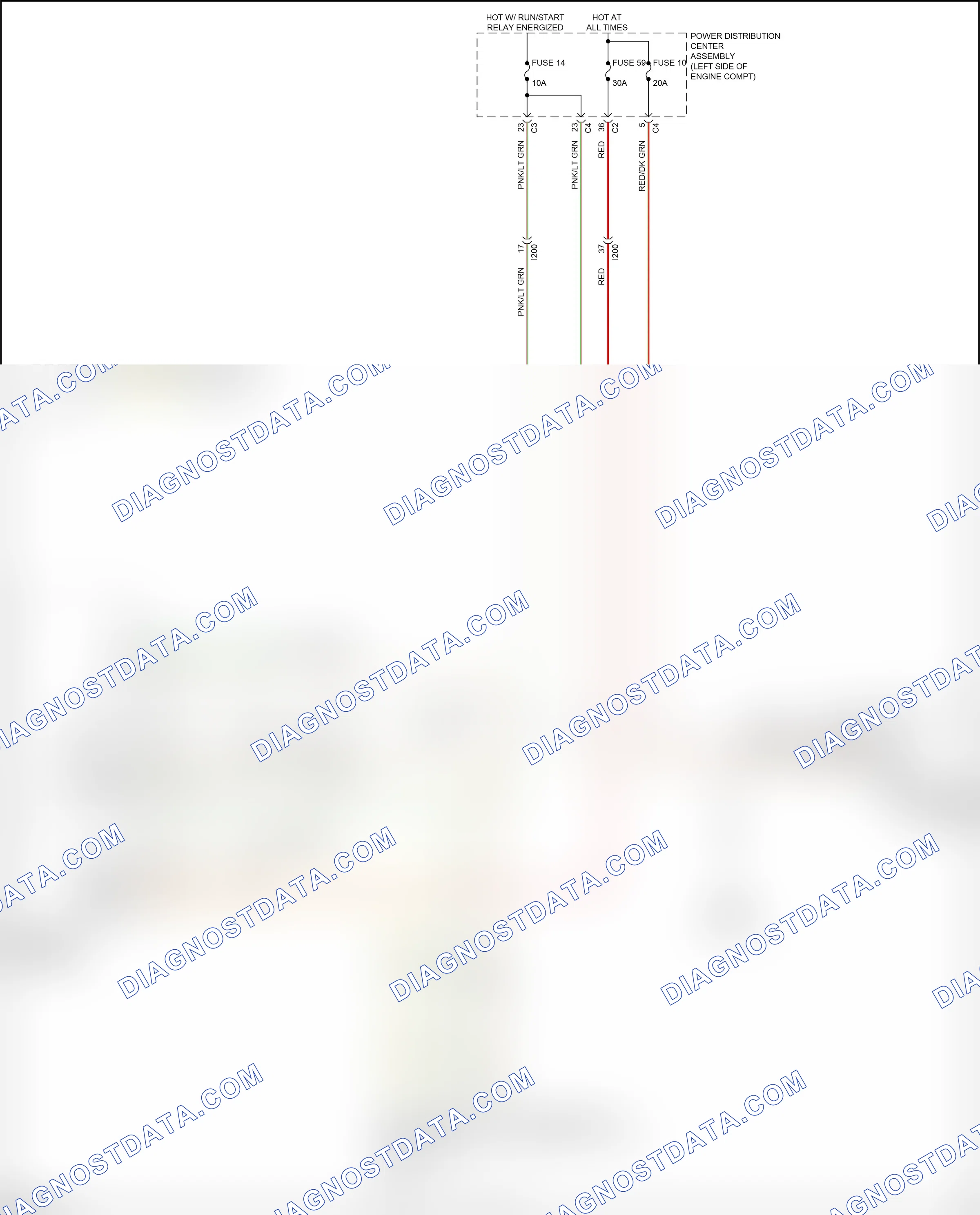 Transmission — Transfer case circuit — Transfer case circuit. Chrysler 200 II (2014-2016)