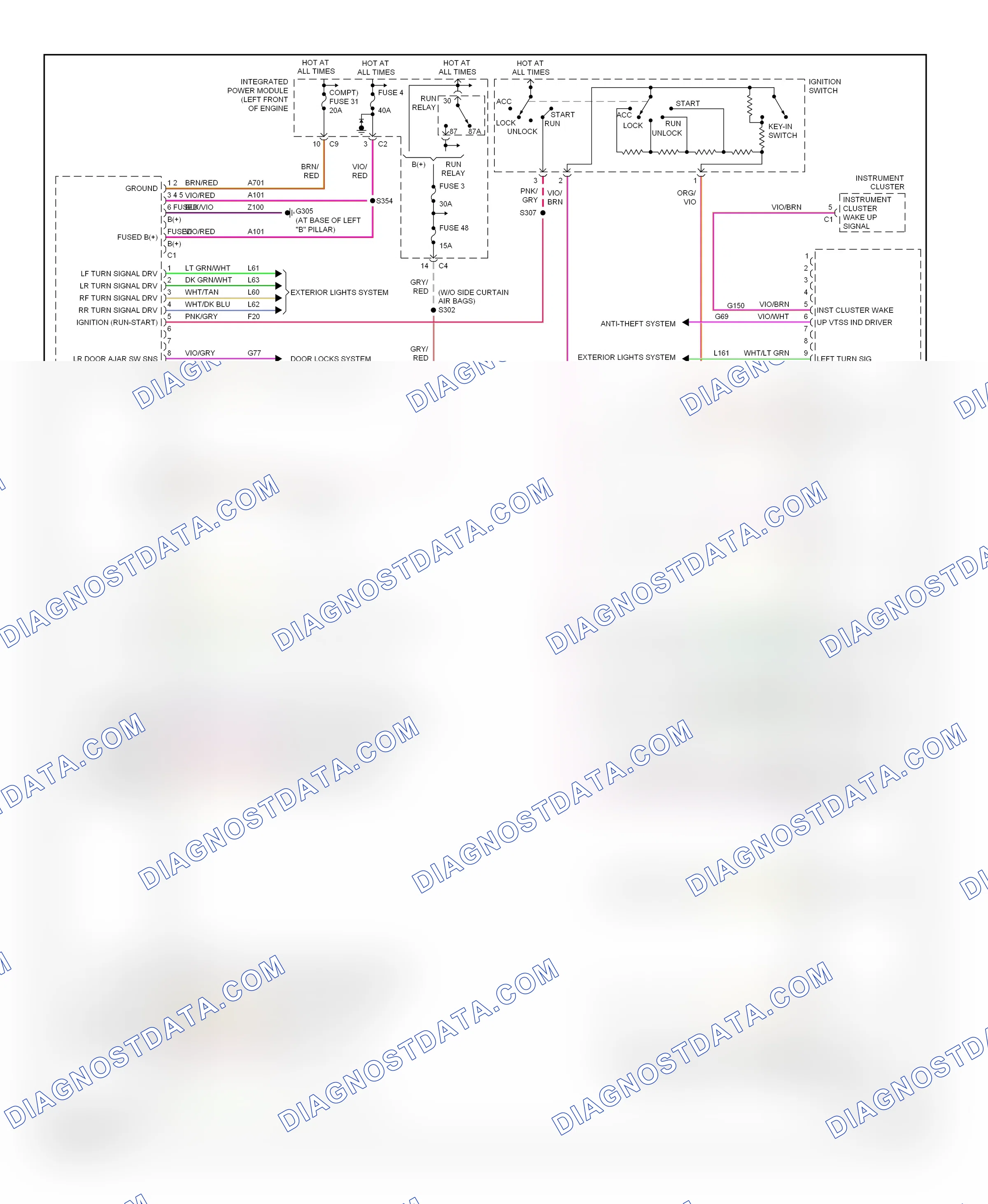 Body control modules — Body control modules circuit — Body control modules circuit. Chrysler Pacifica CS (2003-2008)