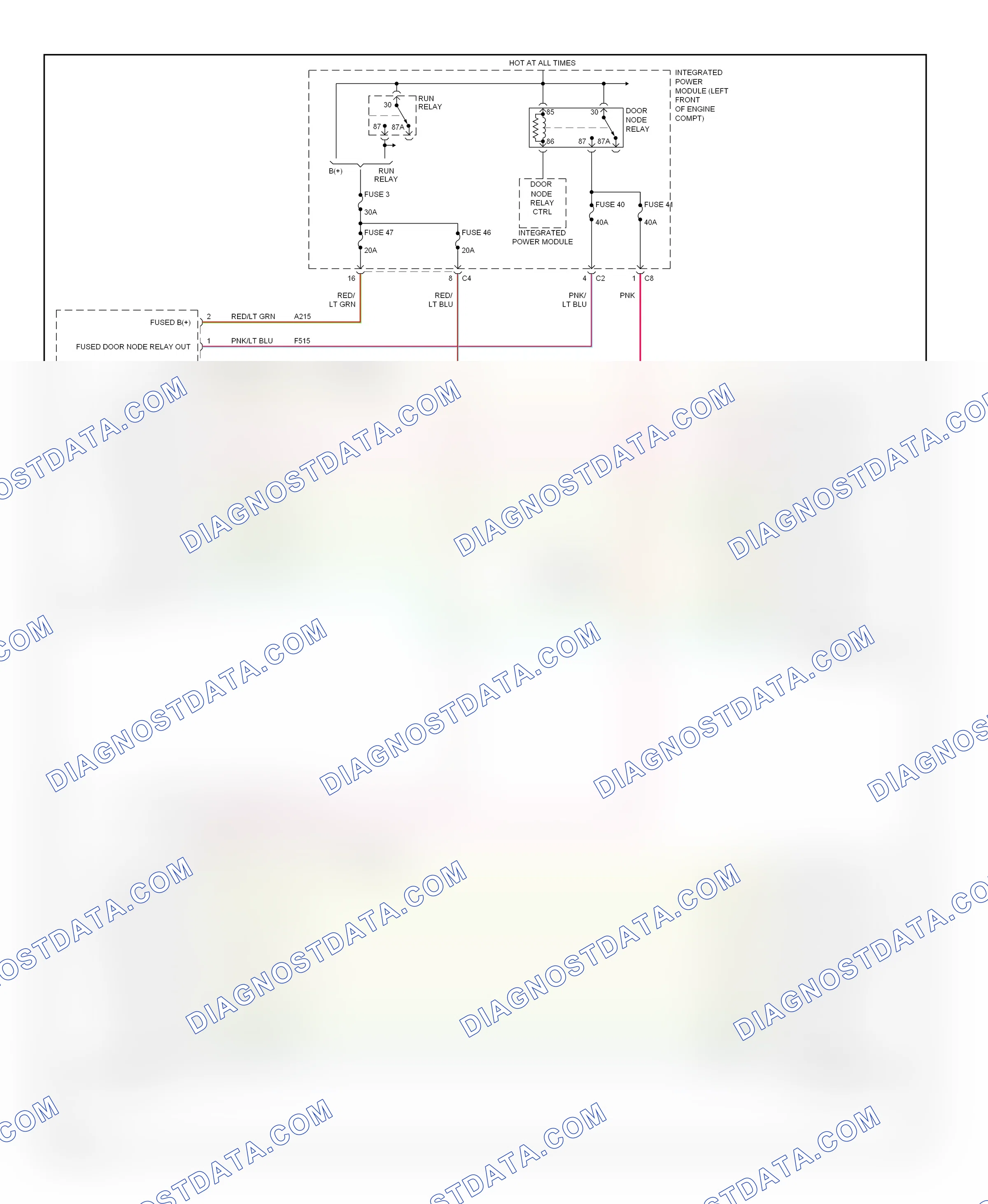 Memory systems — Memory mirrors circuit — Memory mirrors circuit. Chrysler Pacifica CS (2003-2008)