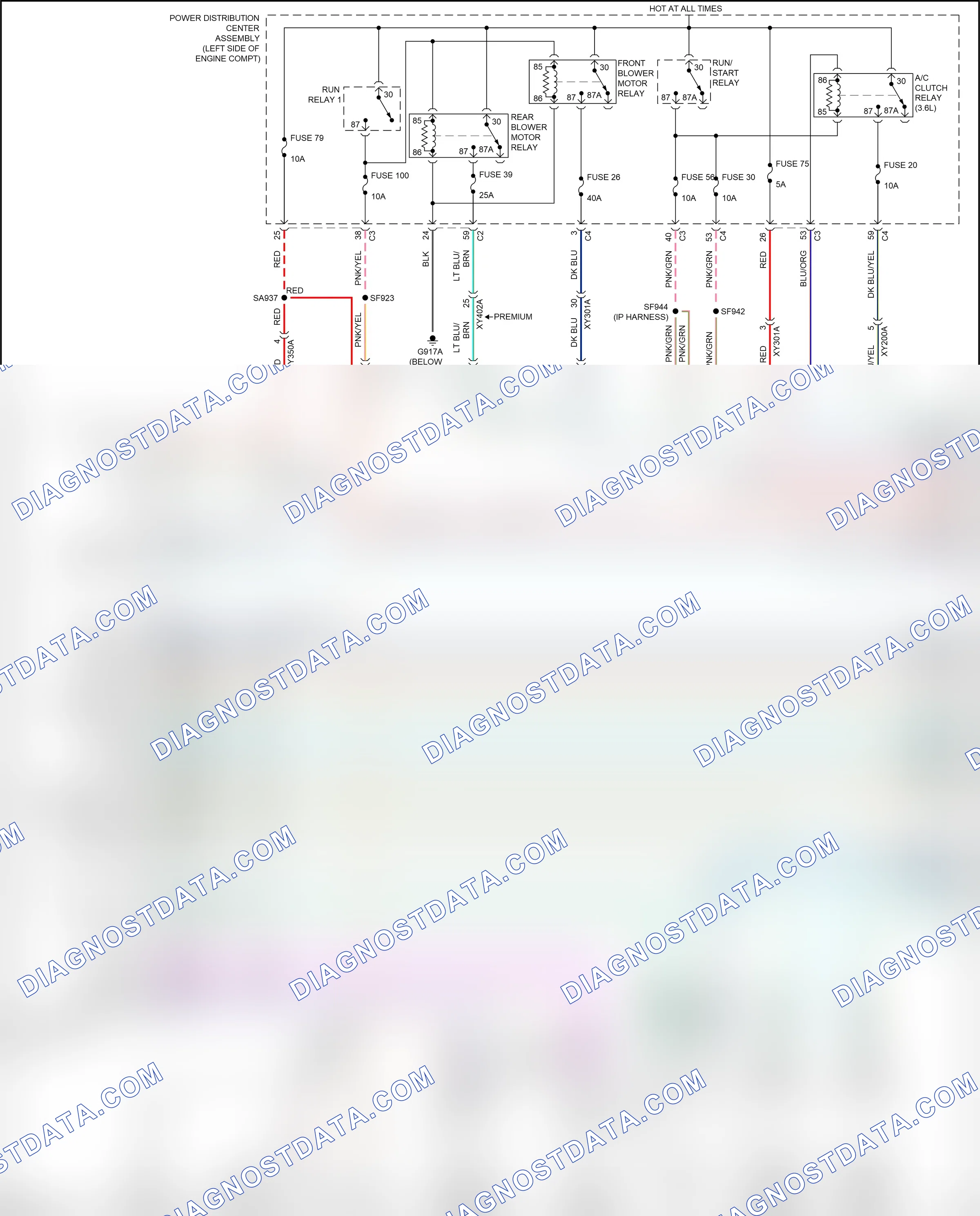 Air conditioning — Automatic a/c circuit — Automatic a/c circuit (1 of 5). Chrysler Pacifica RU (2016-2020)