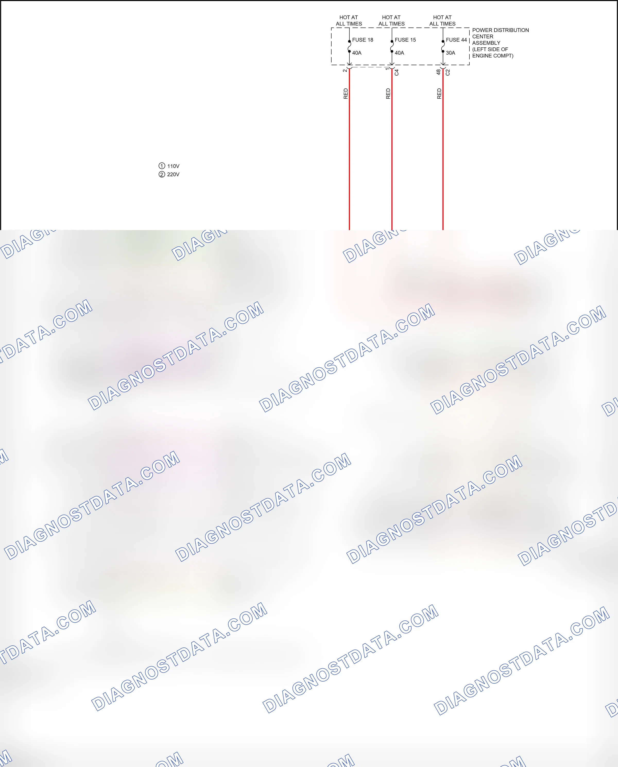 Body control modules — Body control modules circuit — Body control modules circuit (2 of 2). Chrysler Pacifica RU (2016-2020)