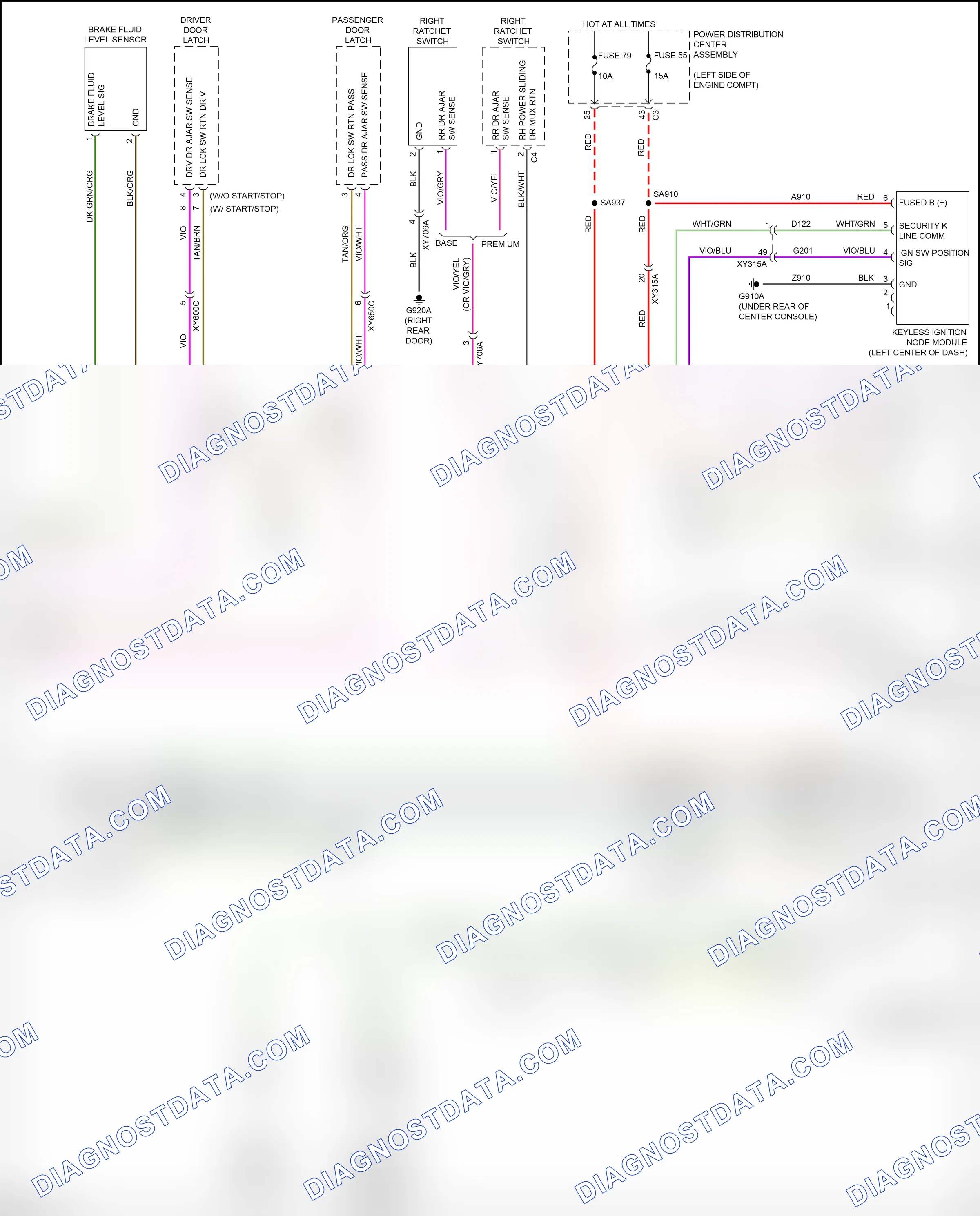 Warning systems — Warning systems circuit — Warning systems circuit (2 of 2). Chrysler Pacifica RU (2016-2020)