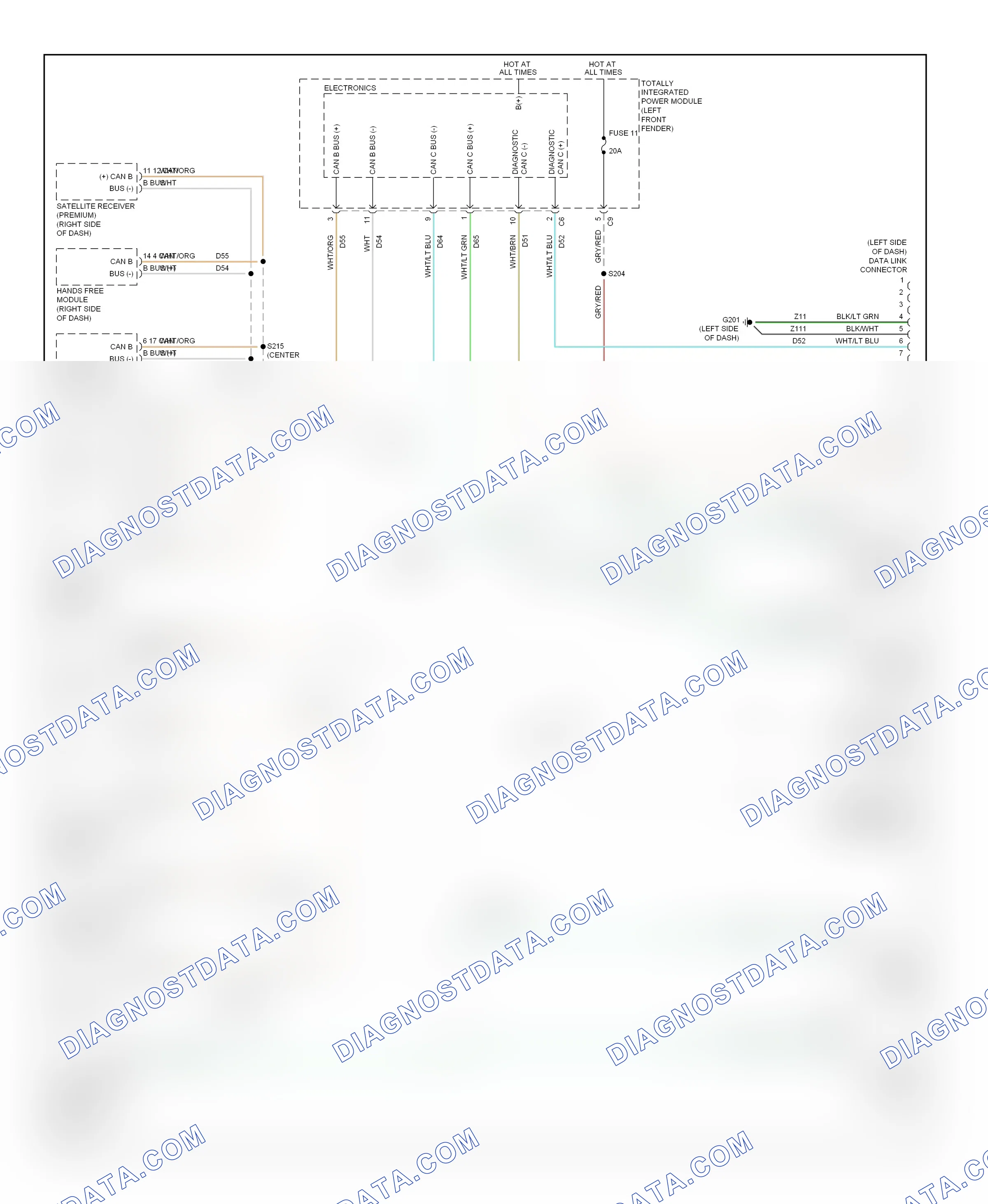 Computer data lines — Computer data lines circuit — Computer data lines circuit. Dodge Cab & Chassis R3500 HD  (2008-2009)