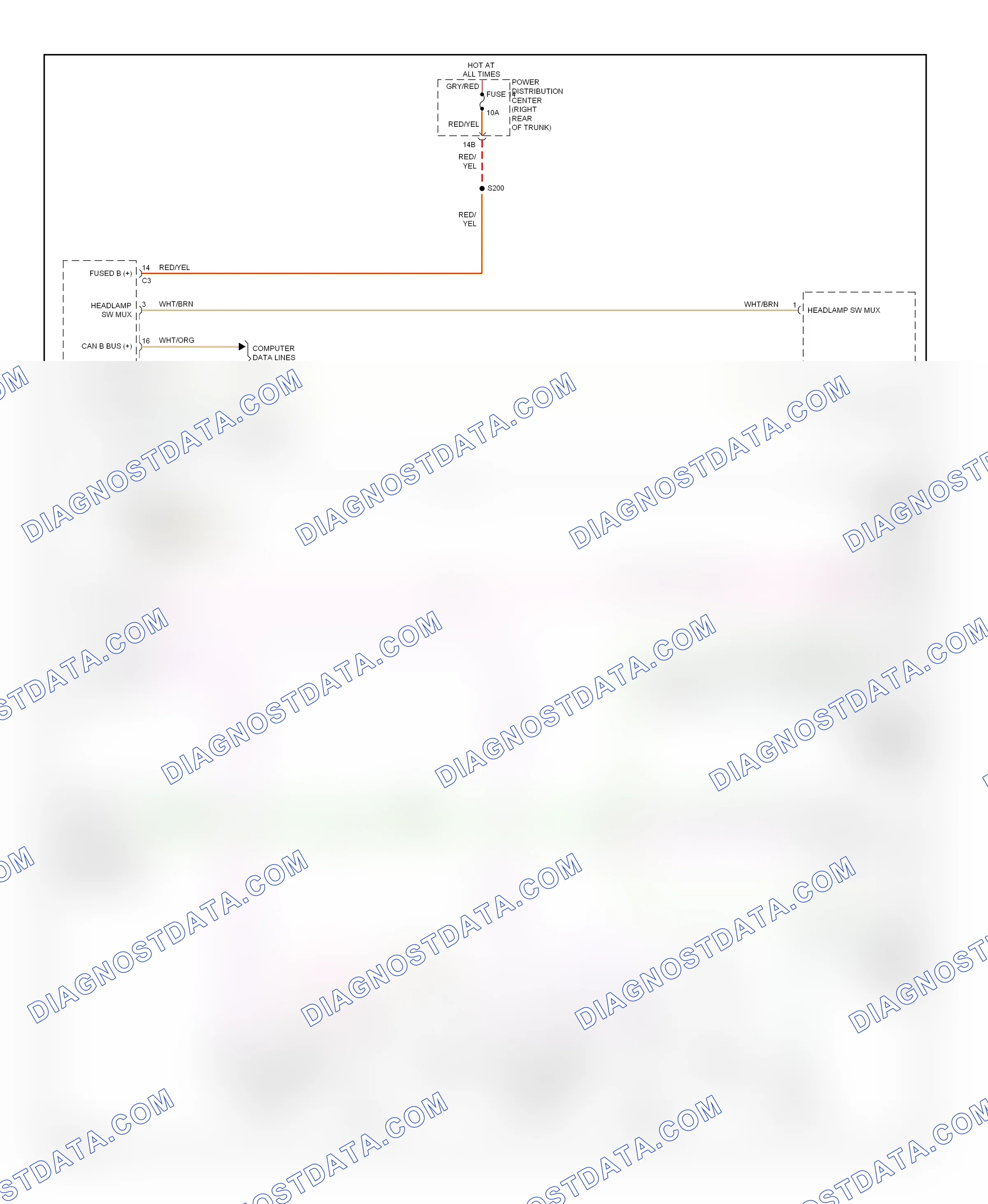 Warning systems — Chime circuit — Chime circuit. Dodge Challenger III facelift (2010-2014)