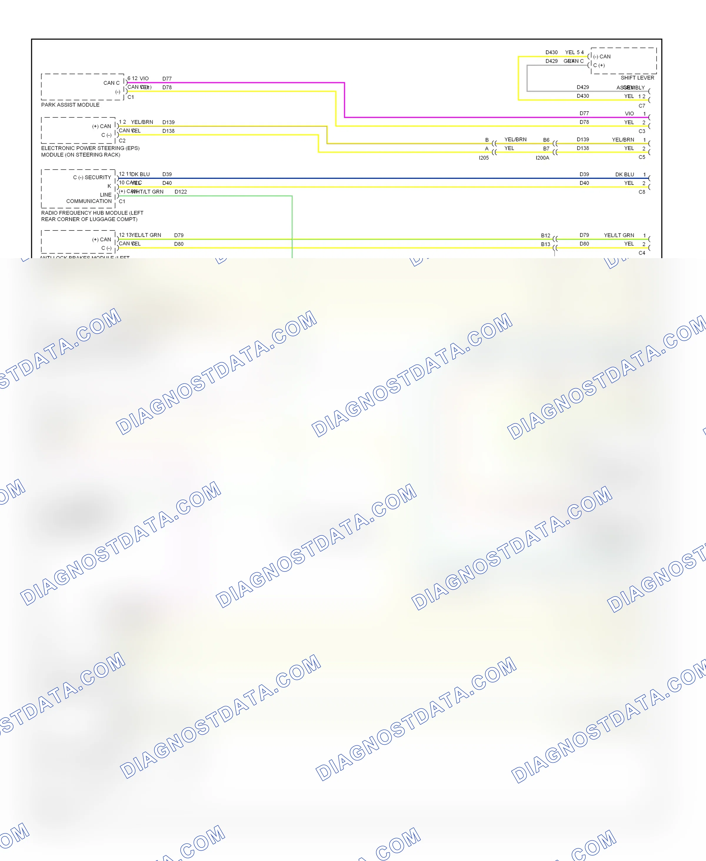 Computer data lines — Computer data lines circuit — Computer data lines circuit (2 of 2). Dodge Dart PF (2012-2016)