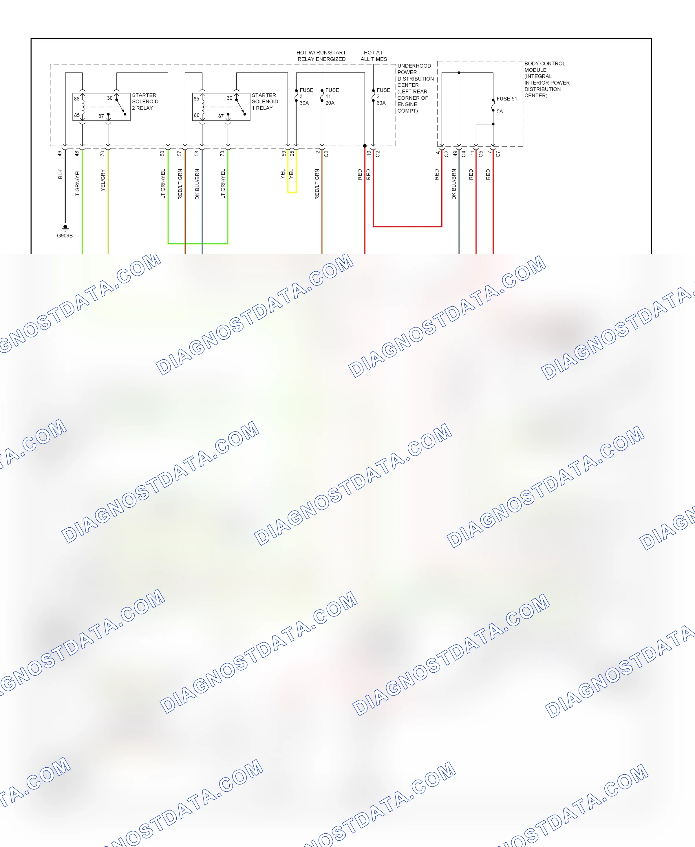 Starting/charging — Starting circuit — Starting circuit. Dodge Dart PF (2012-2016)