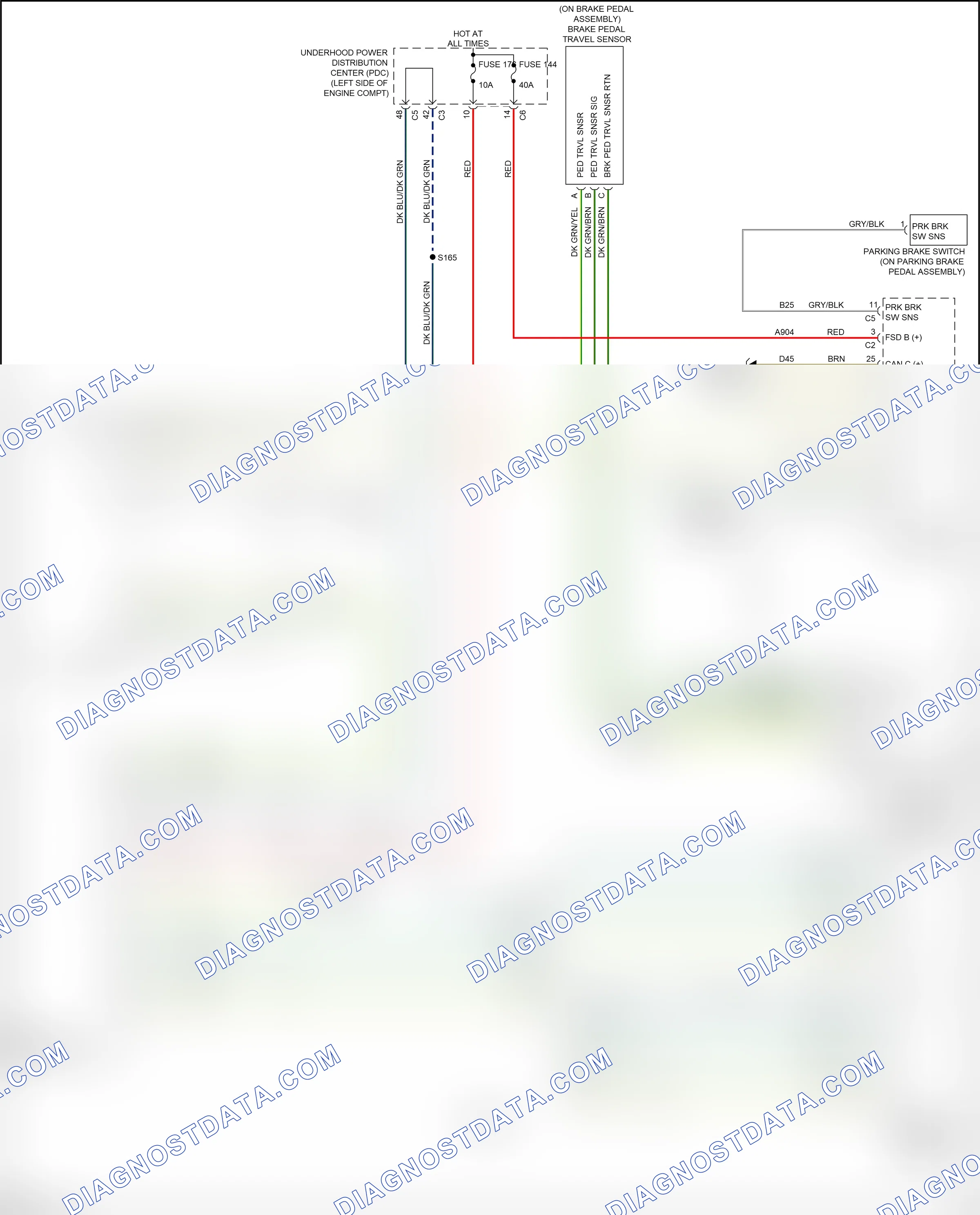Shift interlock — Shift interlock circuit — Shift interlock circuit. Dodge Journey I facelift (2011-2020)
