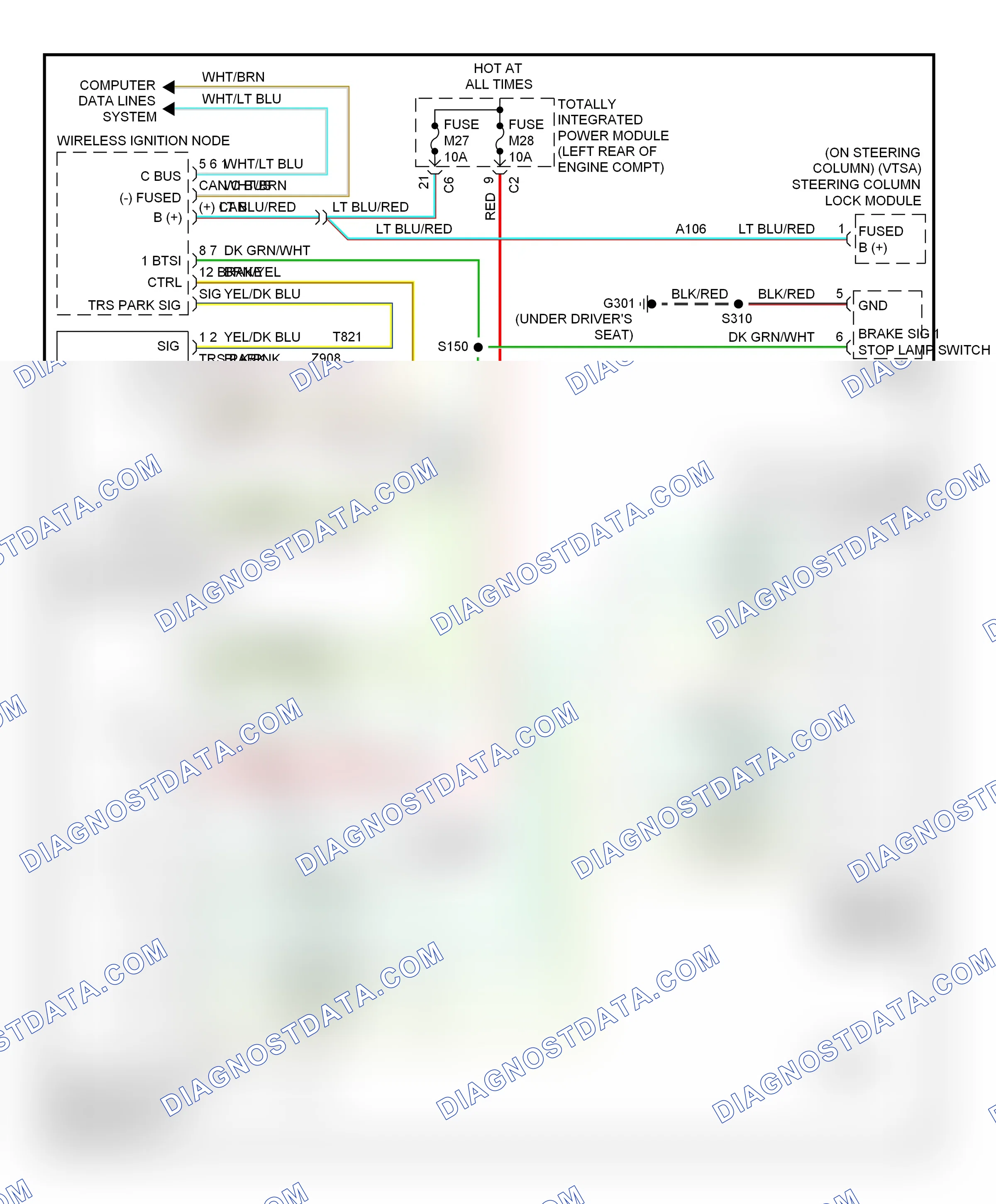 Shift interlock — Shift interlock circuit — Shift interlock circuit. Dodge Journey I (2007-2011)