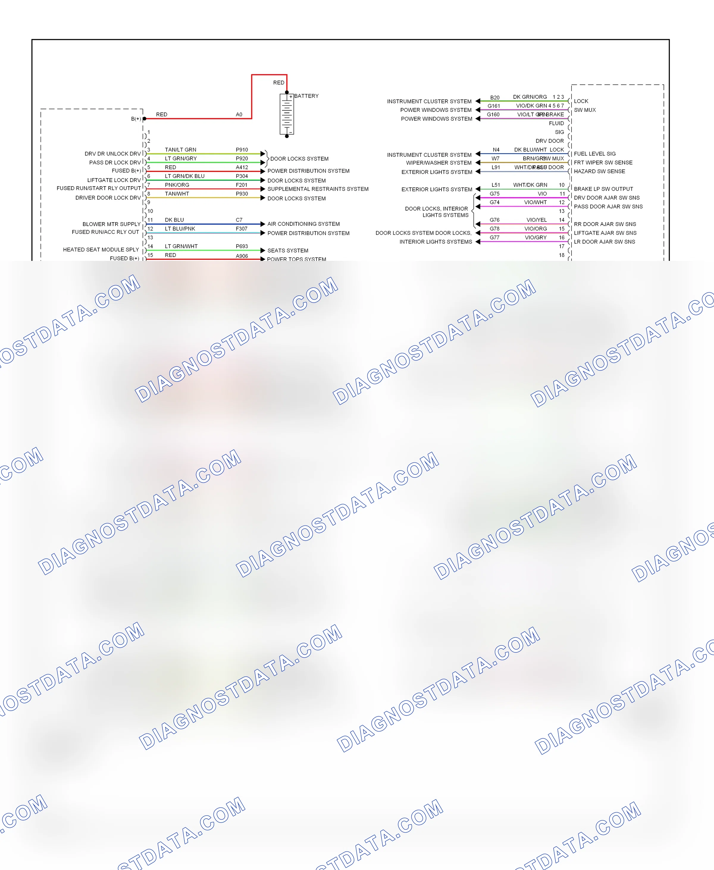 Body control modules — Body control modules circuit — Body control modules circuit (1 of 2). Dodge Nitro I (2006-2011)