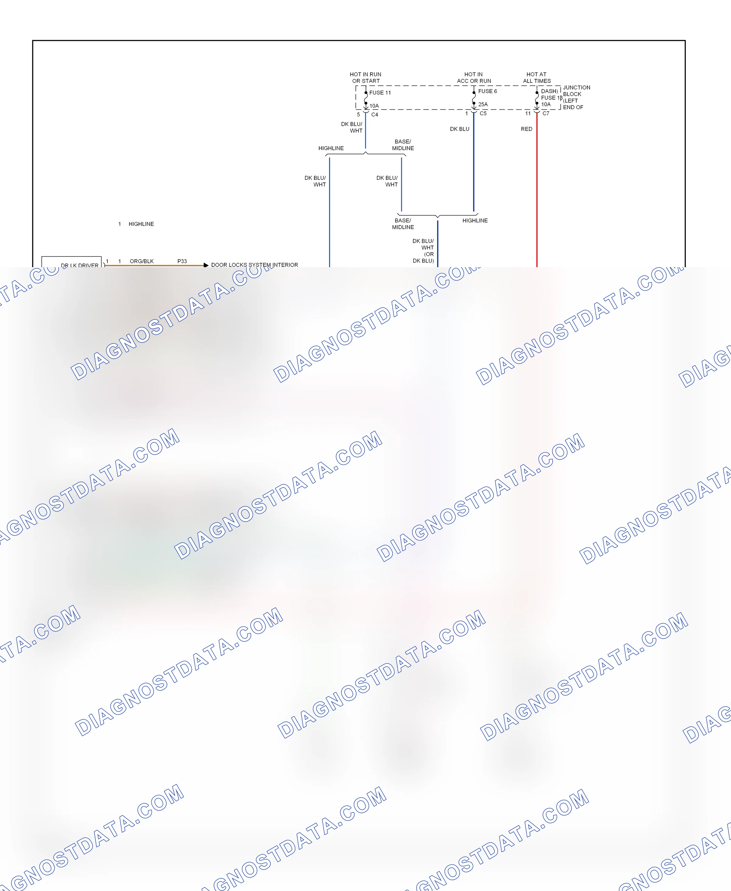 Body computer — Central timer module circuit — Central timer module circuit. Dodge Pickup R2500  (1996-2010)