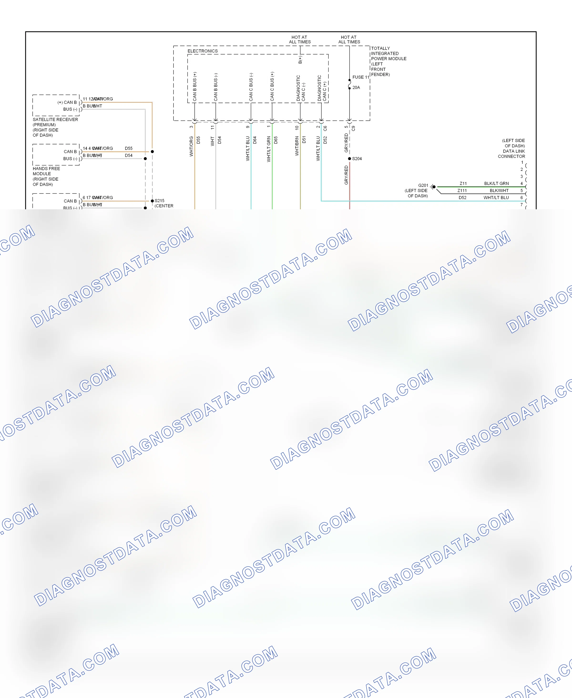 Computer data lines — Computer data lines circuit — Computer data lines circuit. Dodge Pickup R2500  (1996-2010)