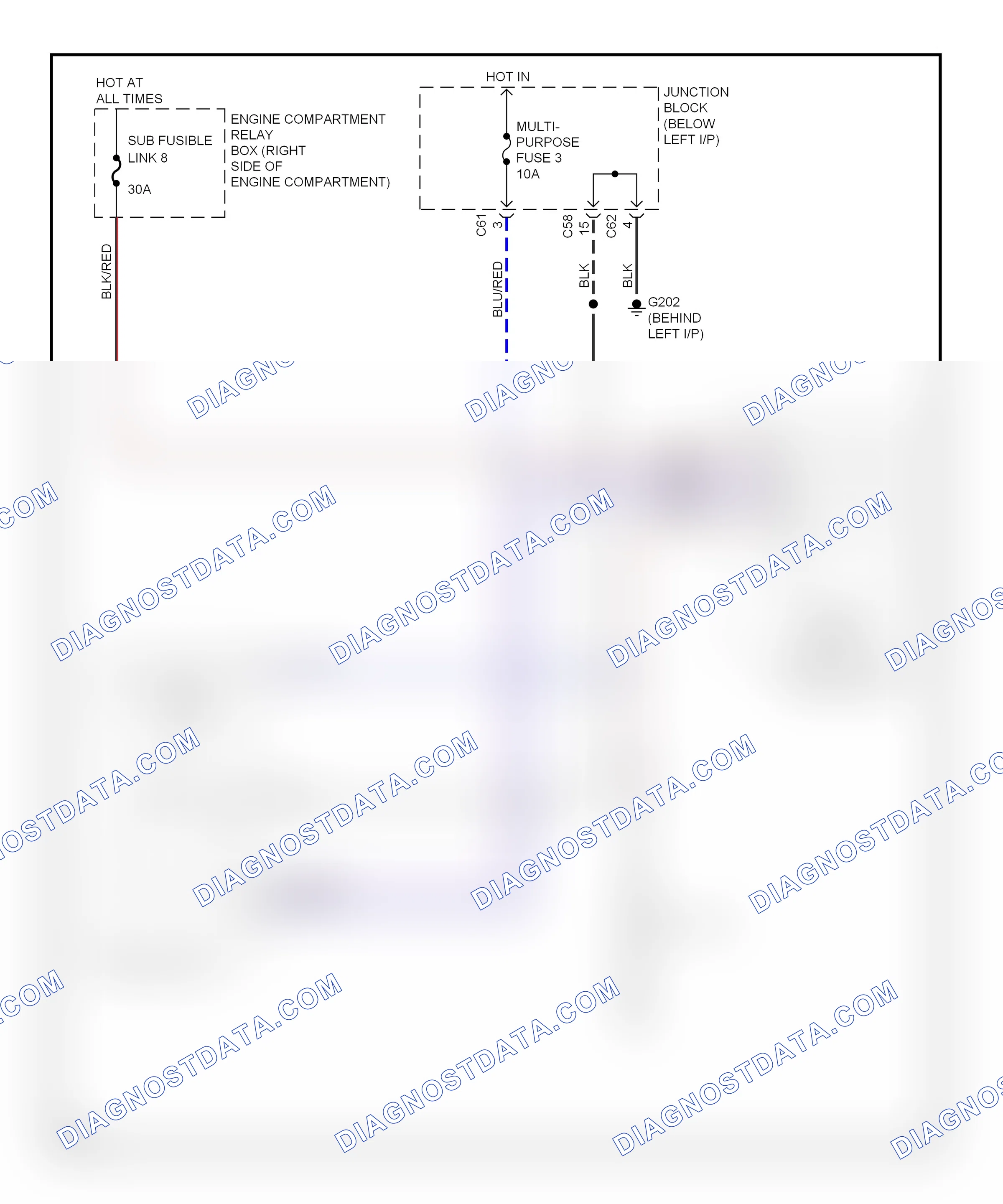 Defoggers — Defogger circuit — Defogger circuit. Eagle Summit I (1989-1996)