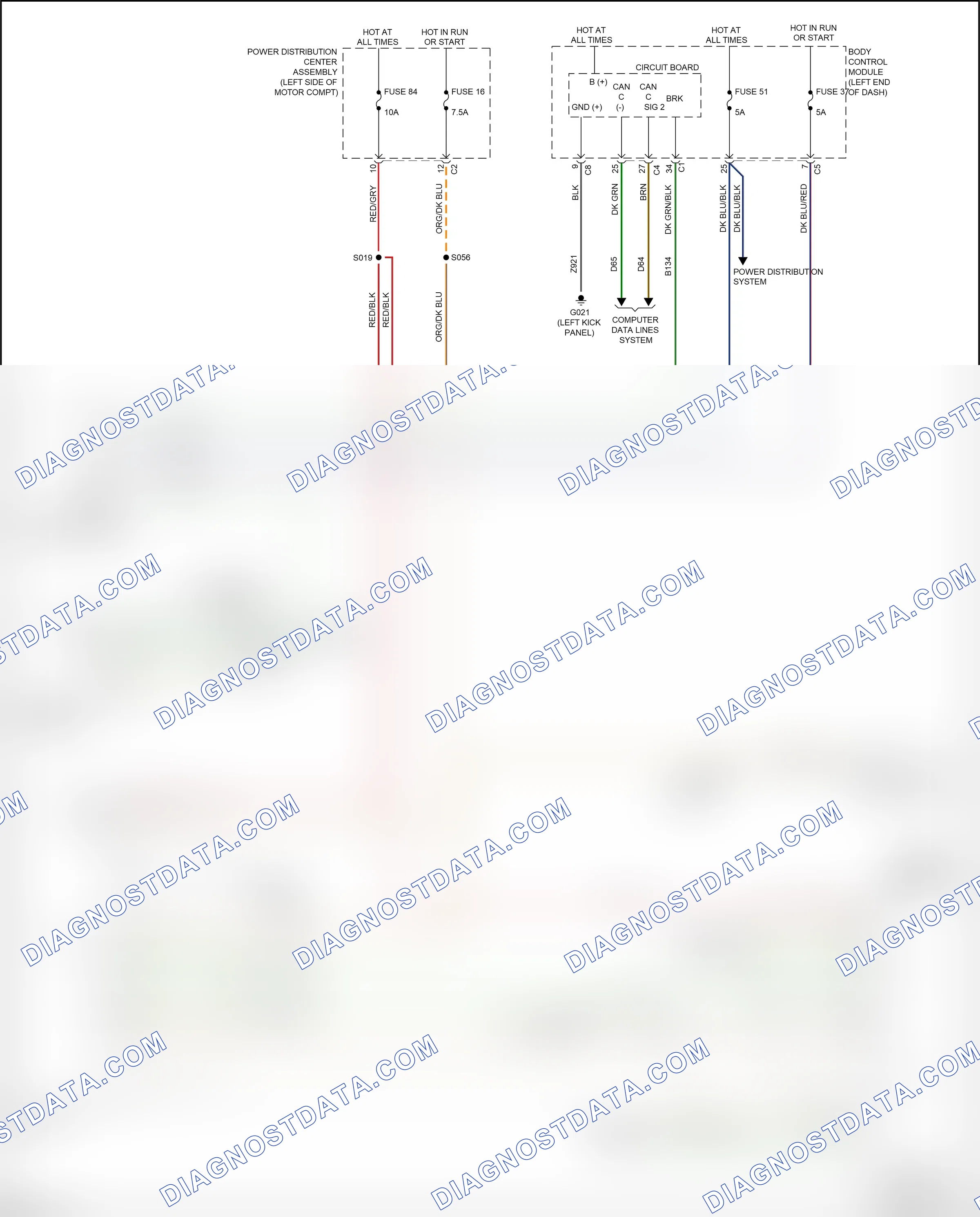 Shift interlock — Shift interlock circuit, except electric — Shift interlock circuit, except electric. FIAT 500 II facelift (2015-2024)