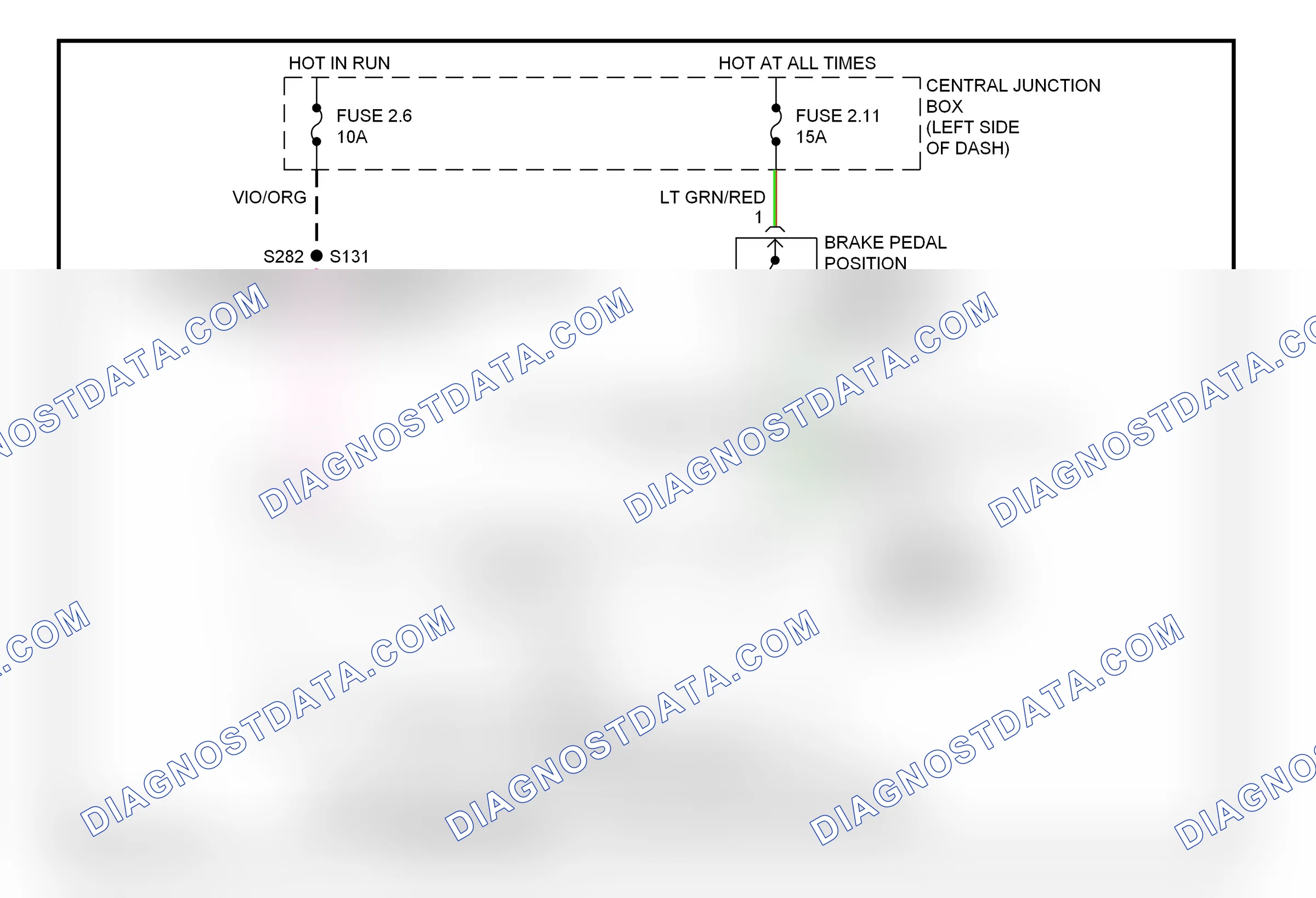 Shift interlocks — Shift interlock circuit — Shift interlock circuit. Ford Econoline E250  (1997-2012)