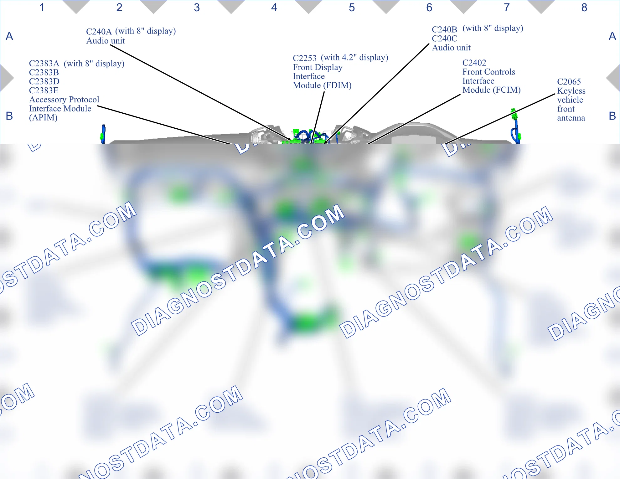 Component locations — Map 27 — Map 27. Ford Kuga II (2012-2016)