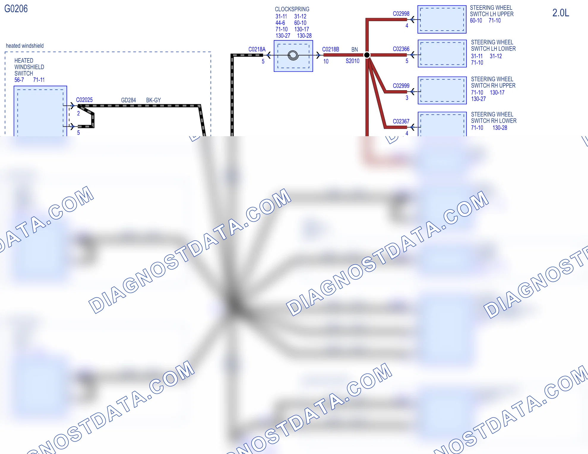 Grounds — configuration: Automatic Transmission — configuration: Automatic Transmission, Diagram 2 of 2. Ford Tourneo Custom I (2012-2018)