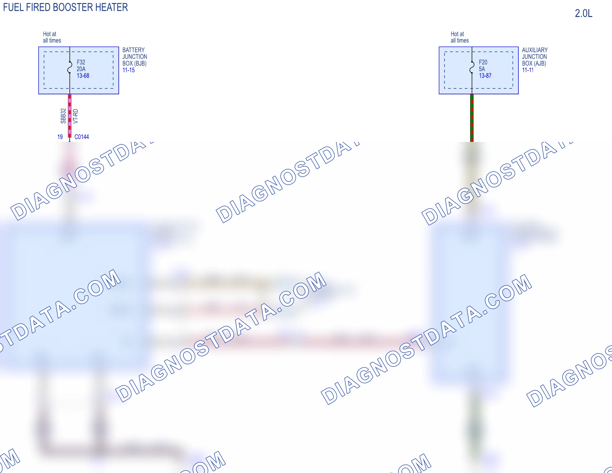 Manual Climate Control System — configuration: 2.0L — configuration: 2.0L, Diagram 4 of 9. Ford Transit Custom I (2012-2018)