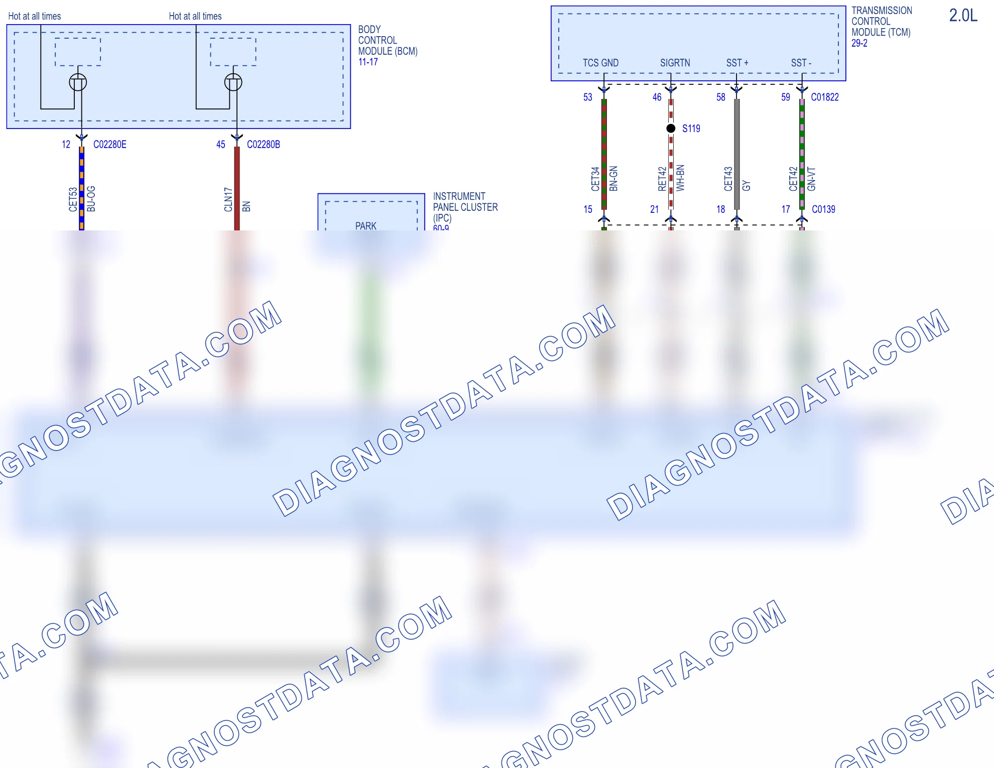 Shift Interlock — configuration: 2.0L — configuration: 2.0L. Ford Transit Custom I (2012-2018)