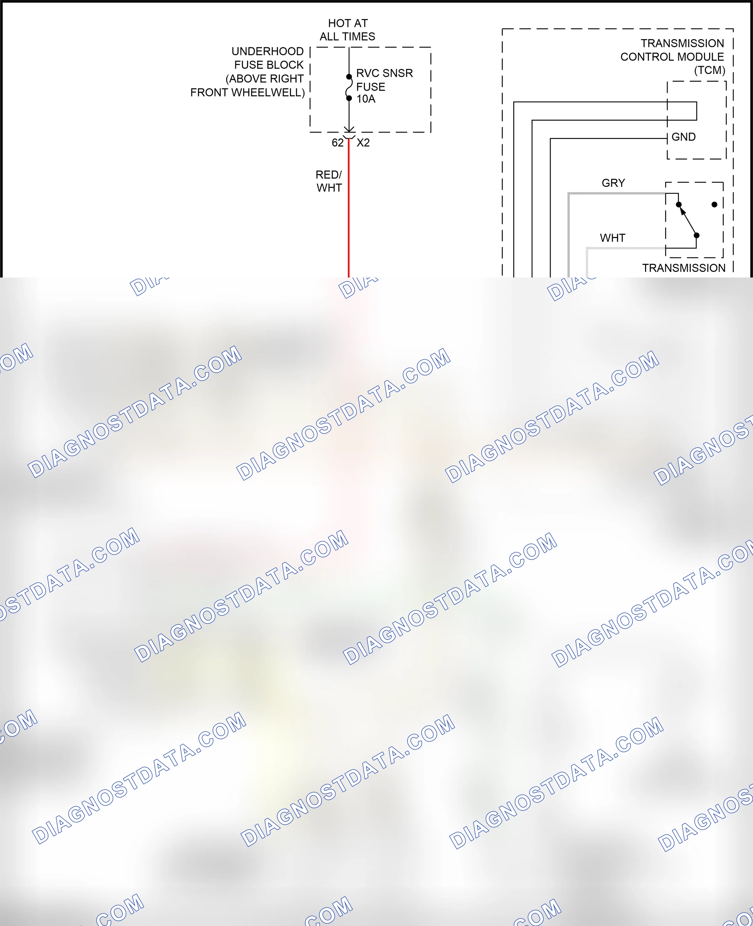 Shift interlock — Shift interlock circuit — Shift interlock circuit. GMC Acadia I facelift (2013-2016)