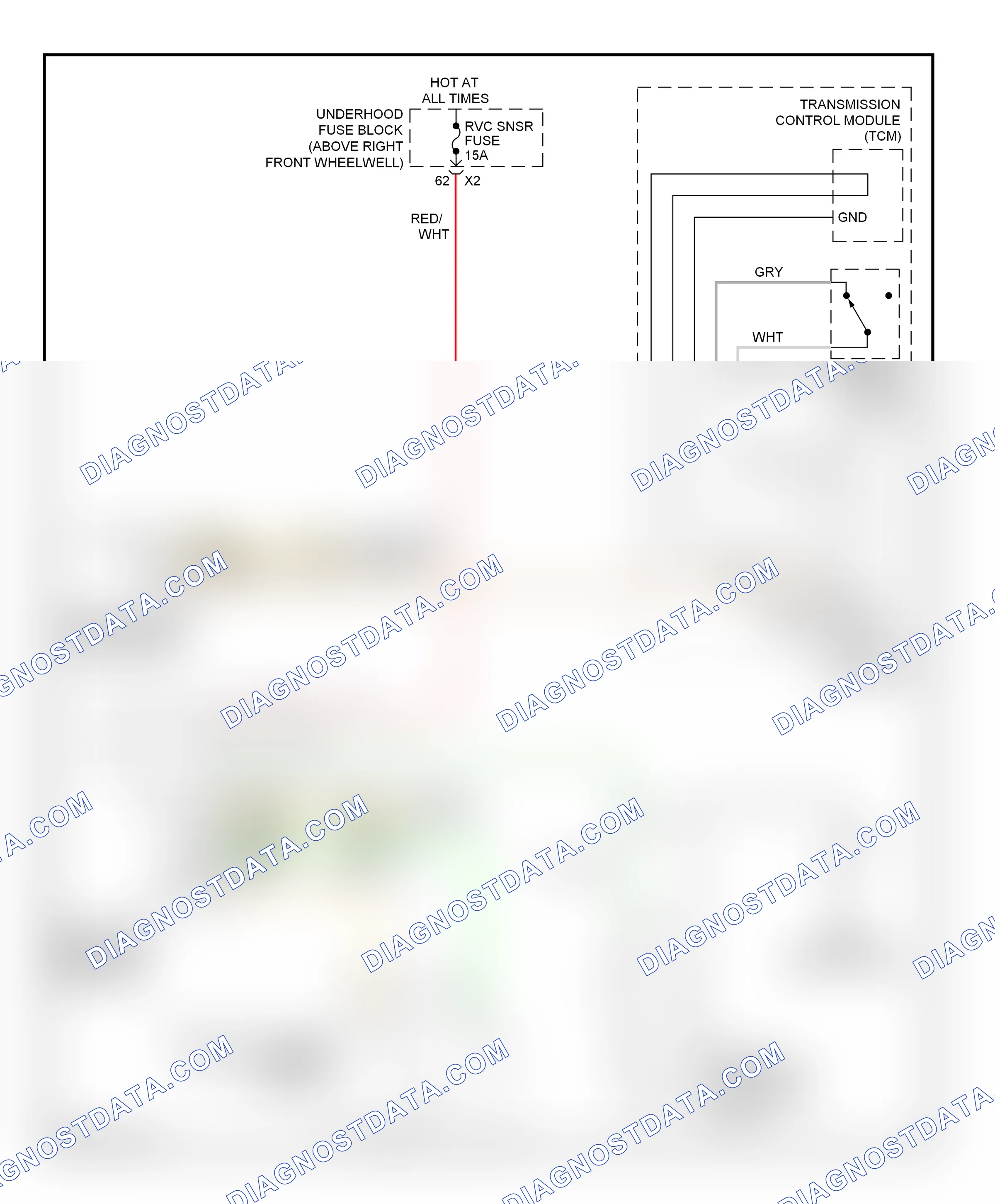 Shift interlock — Shift interlock circuit — Shift interlock circuit. GMC Acadia I (2006-2013)