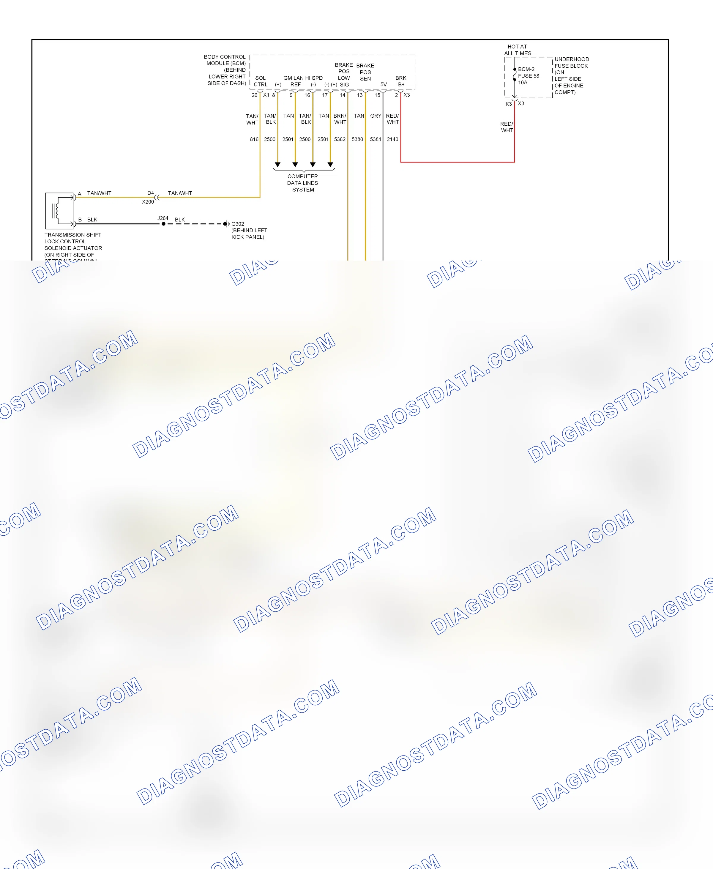 Shift interlock — Shift interlock circuit — Shift interlock circuit. GMC Cutaway G3500  (2012-2013)