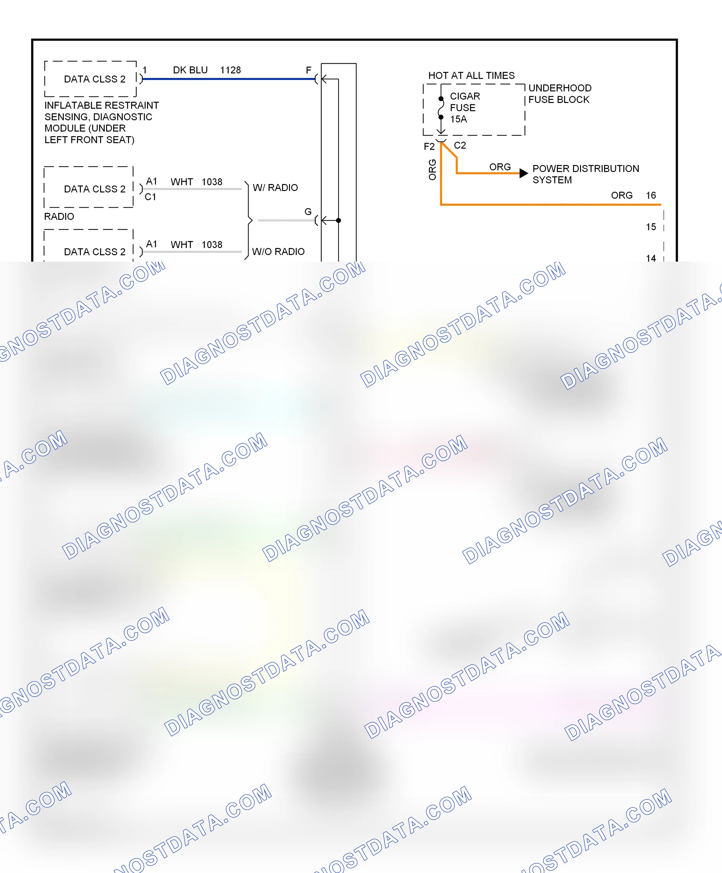 Computer data lines — Computer data lines circuit — Computer data lines circuit. GMC Savana H2500  (2003-2003)