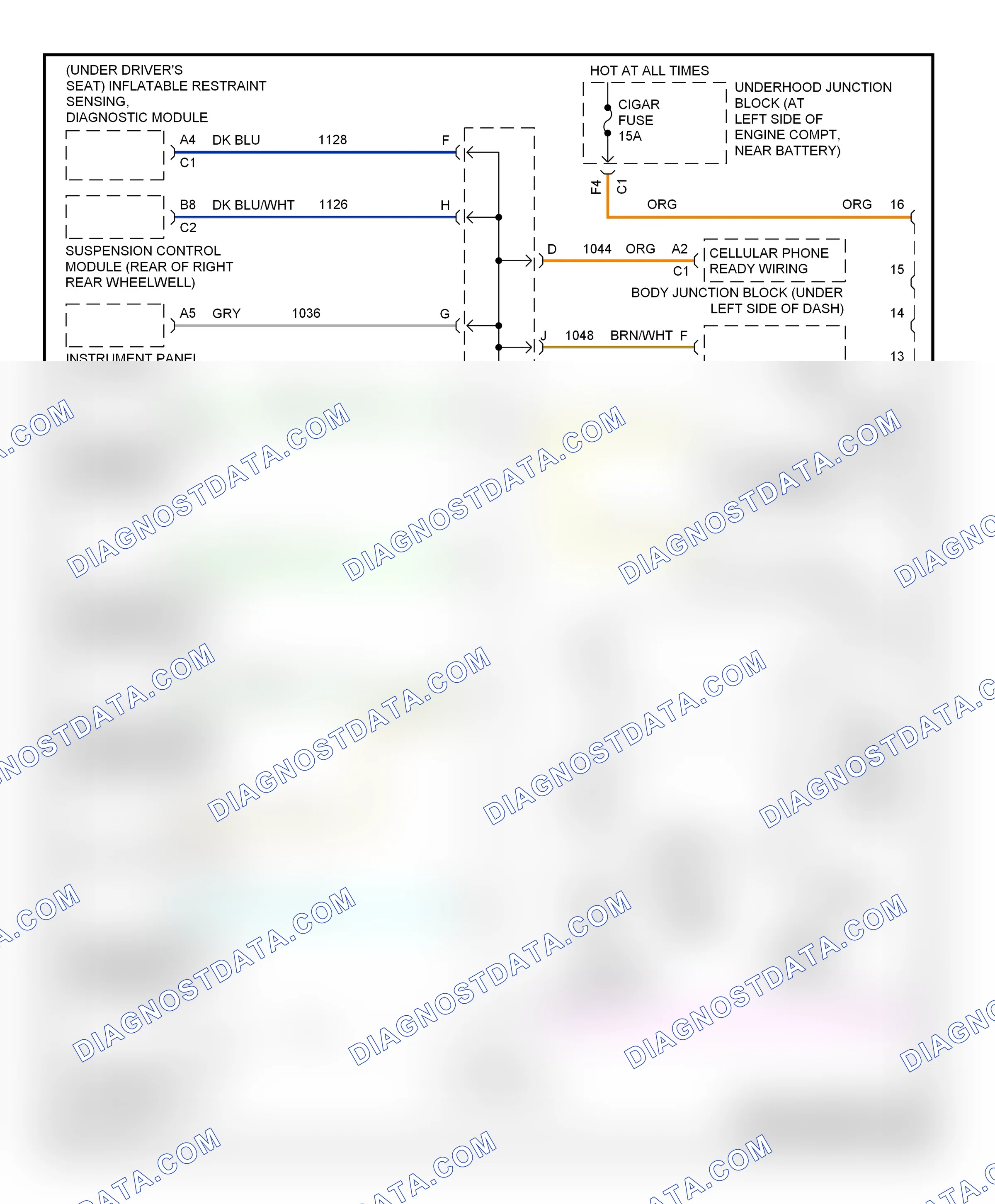 Computer data lines — Computer data lines circuit — Computer data lines circuit. GMC Sierra 1500 HD  (2001-2006)