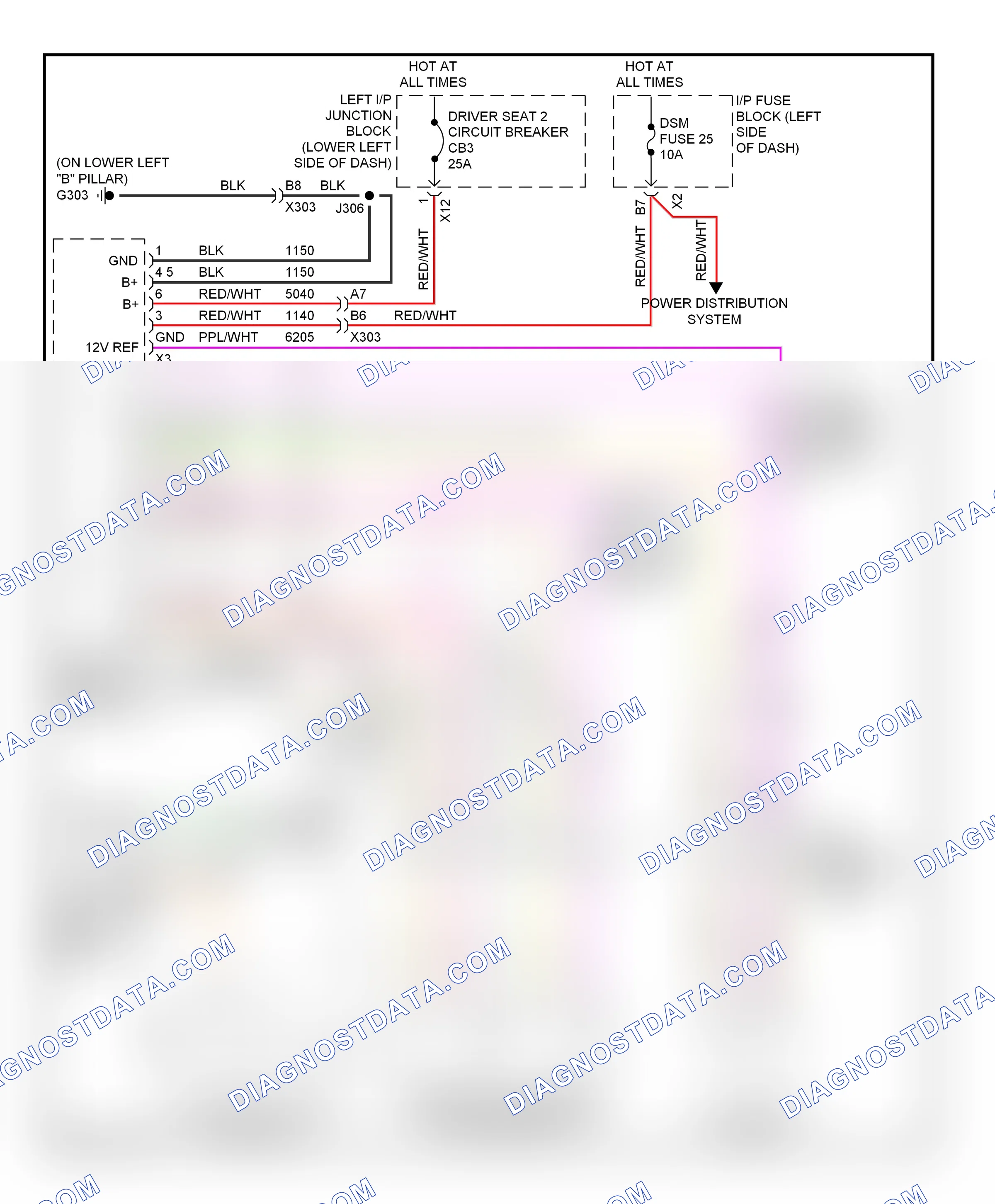 Memory systems — Adjustable pedal circuit — Adjustable pedal circuit. GMC Sierra III (2013-2015)