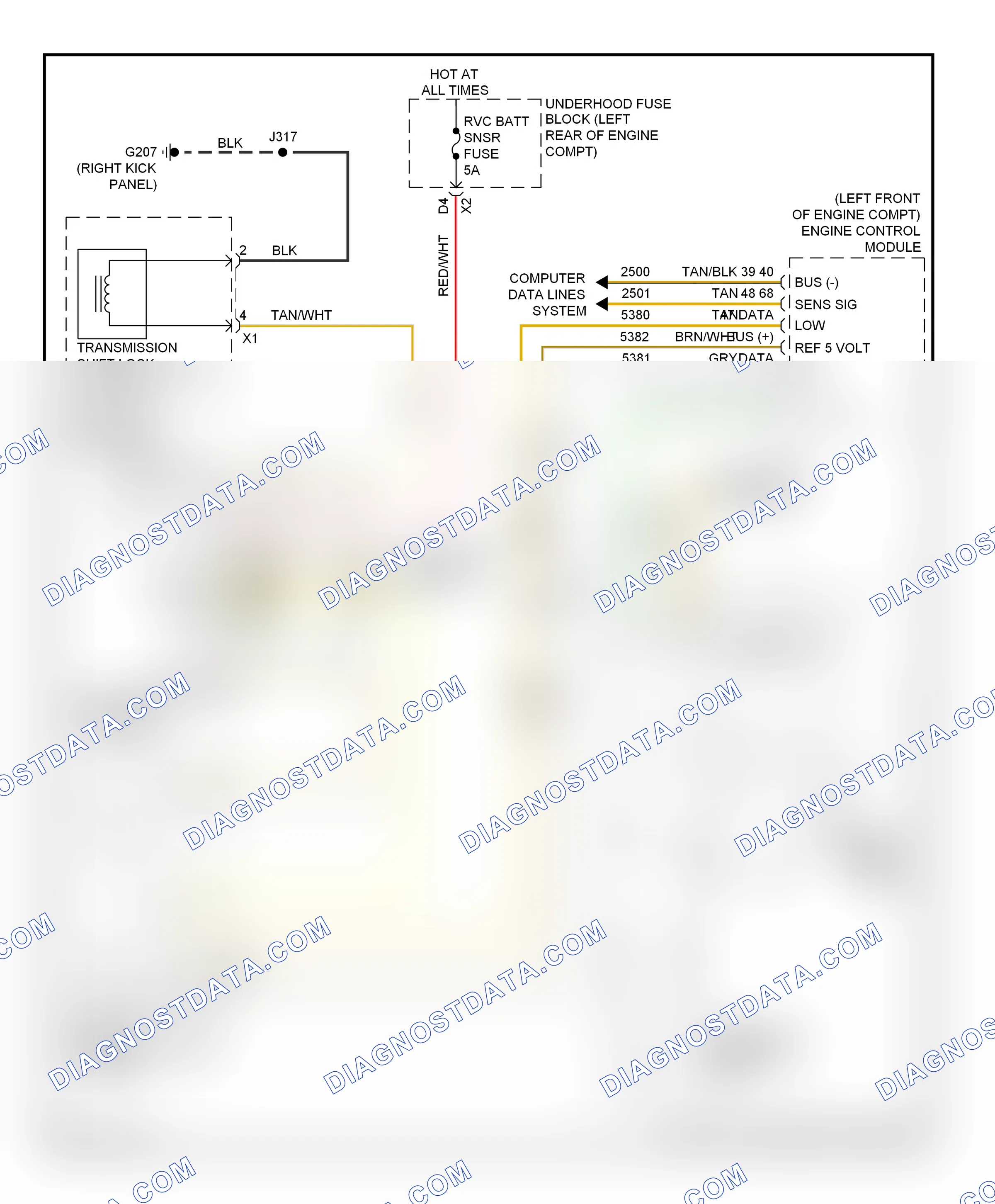 Shift interlock — Shift interlock circuit — Shift interlock circuit. GMC Terrain I (2009-2015)