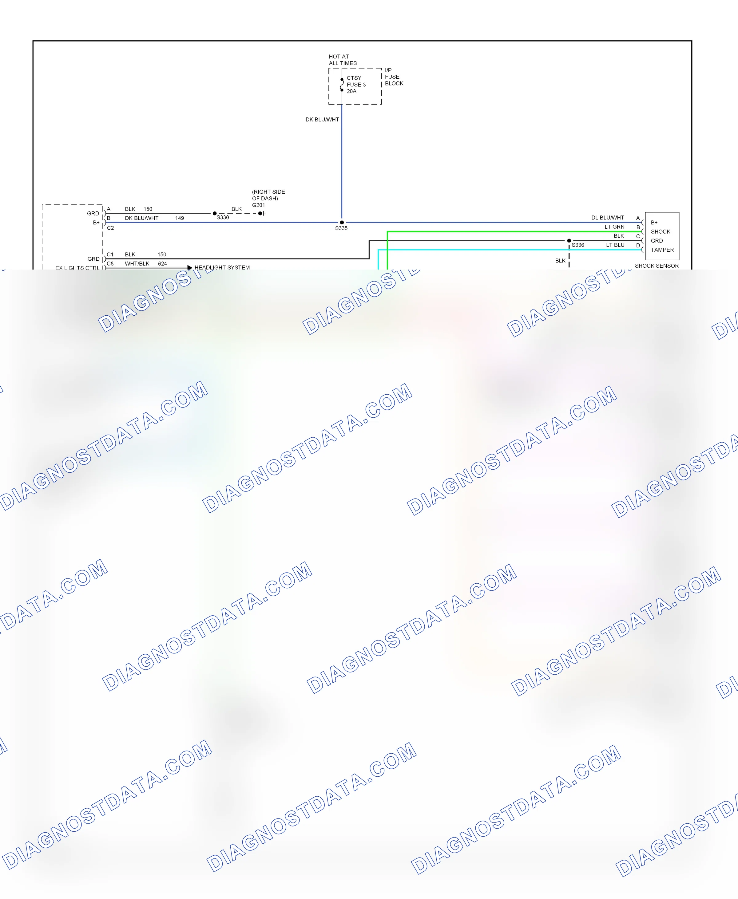 Anti-theft — Forced entry circuit — Forced entry circuit. GMC Yukon Denali  (2000-2000)