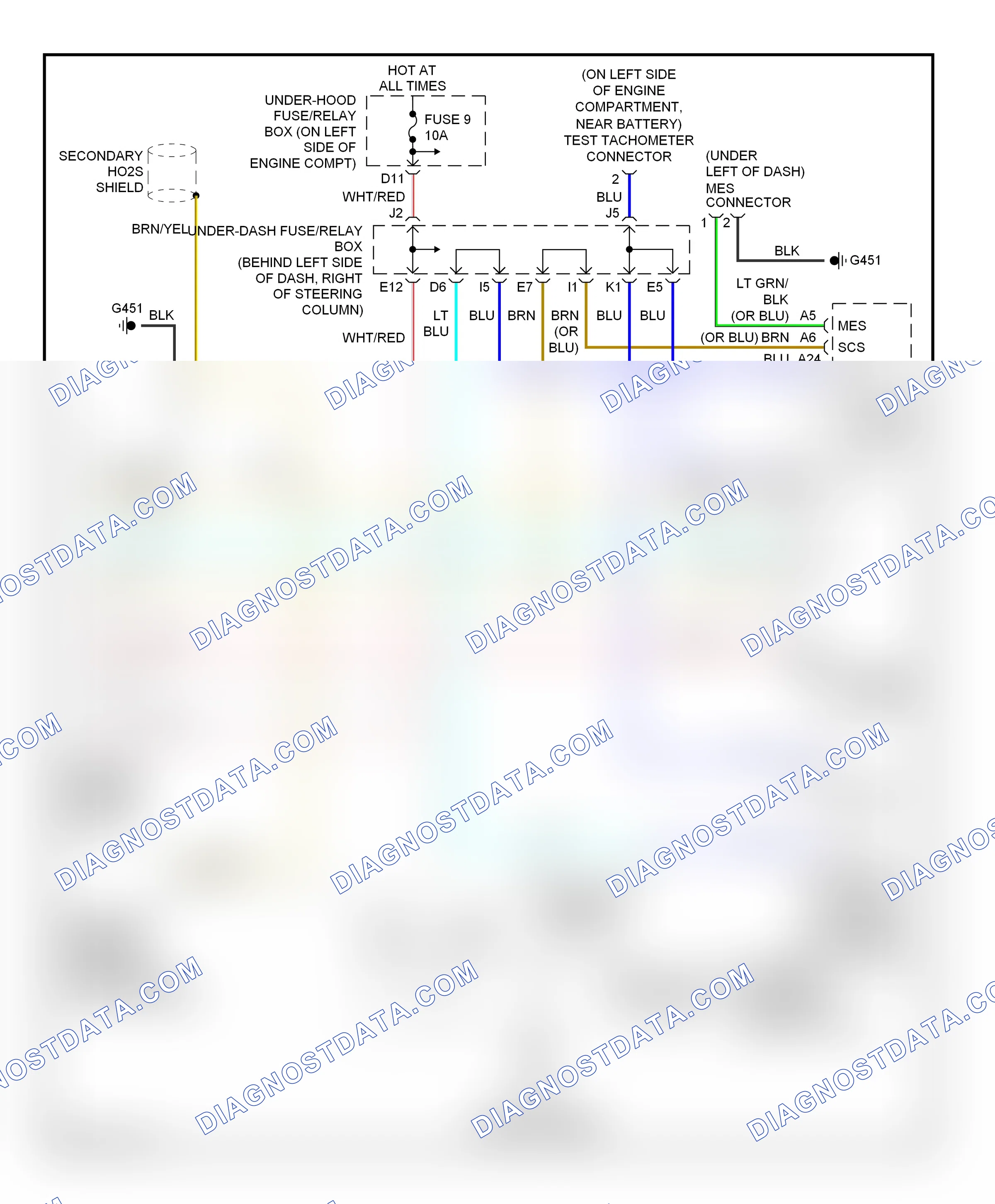 Computer data lines — Computer data lines circuit — Computer data lines circuit. Honda CR-V II facelift (2004-2006)