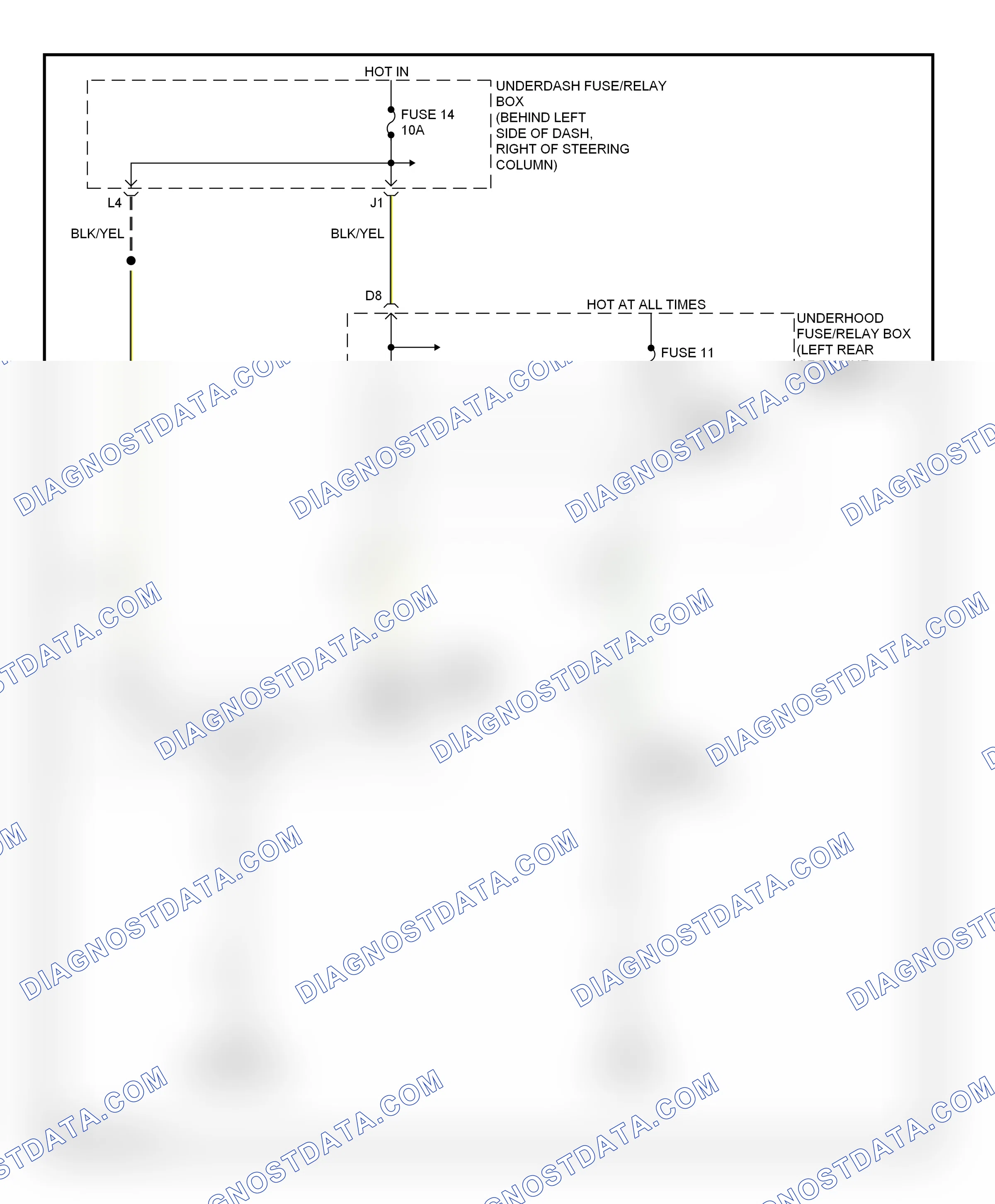 Defoggers — Defoggers circuit — Defoggers circuit. Honda Element I (2004-2009)