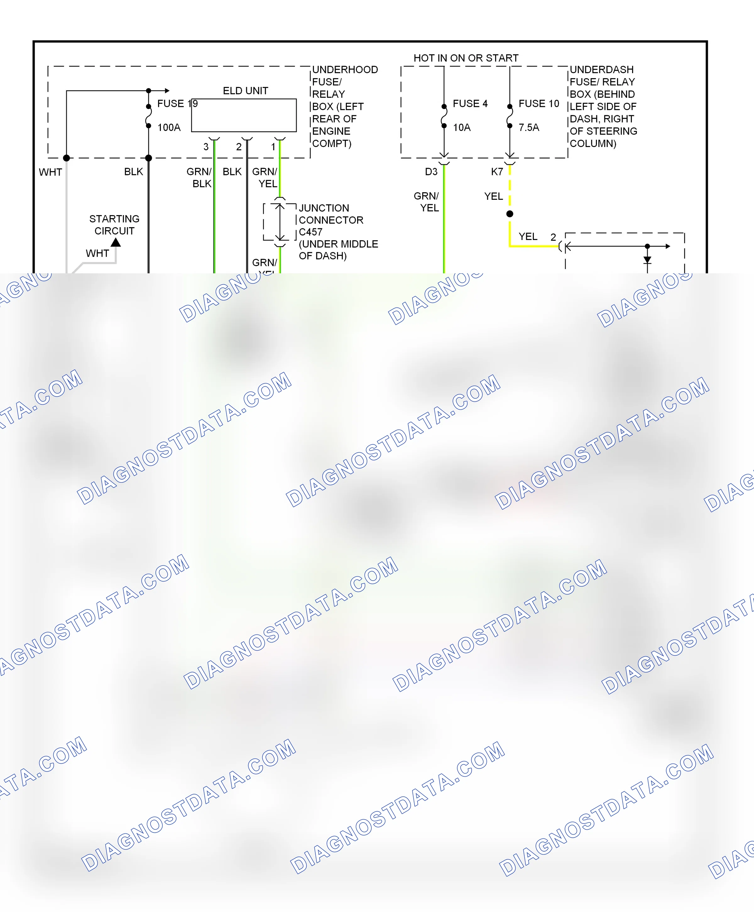 Starting/charging — Charging circuit — Charging circuit. Honda Element YH2 facelift 2 (2008-2011)