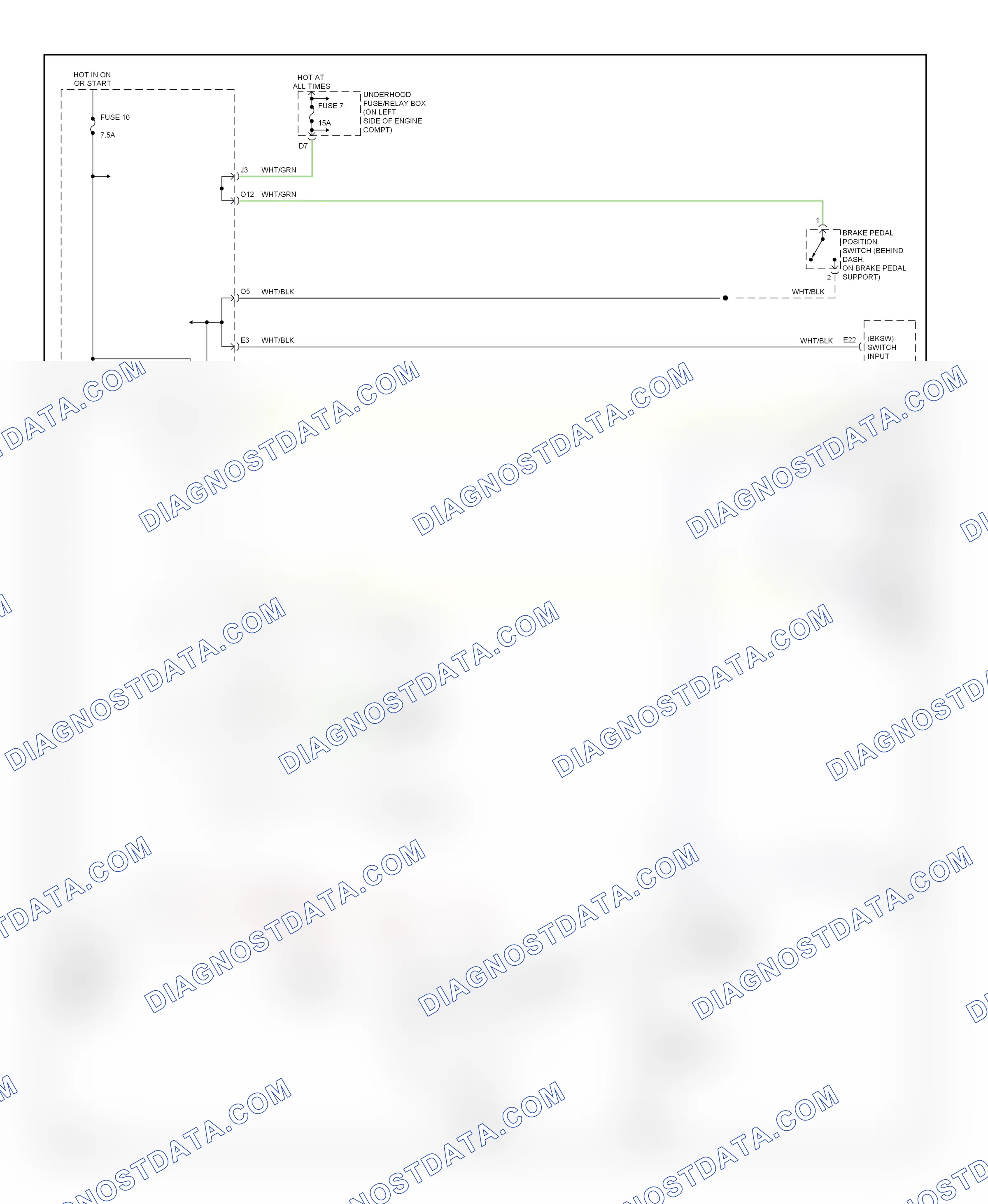 Shift interlock — Shift interlock circuit — Shift interlock circuit. Honda Element YH2 (2003-2006)