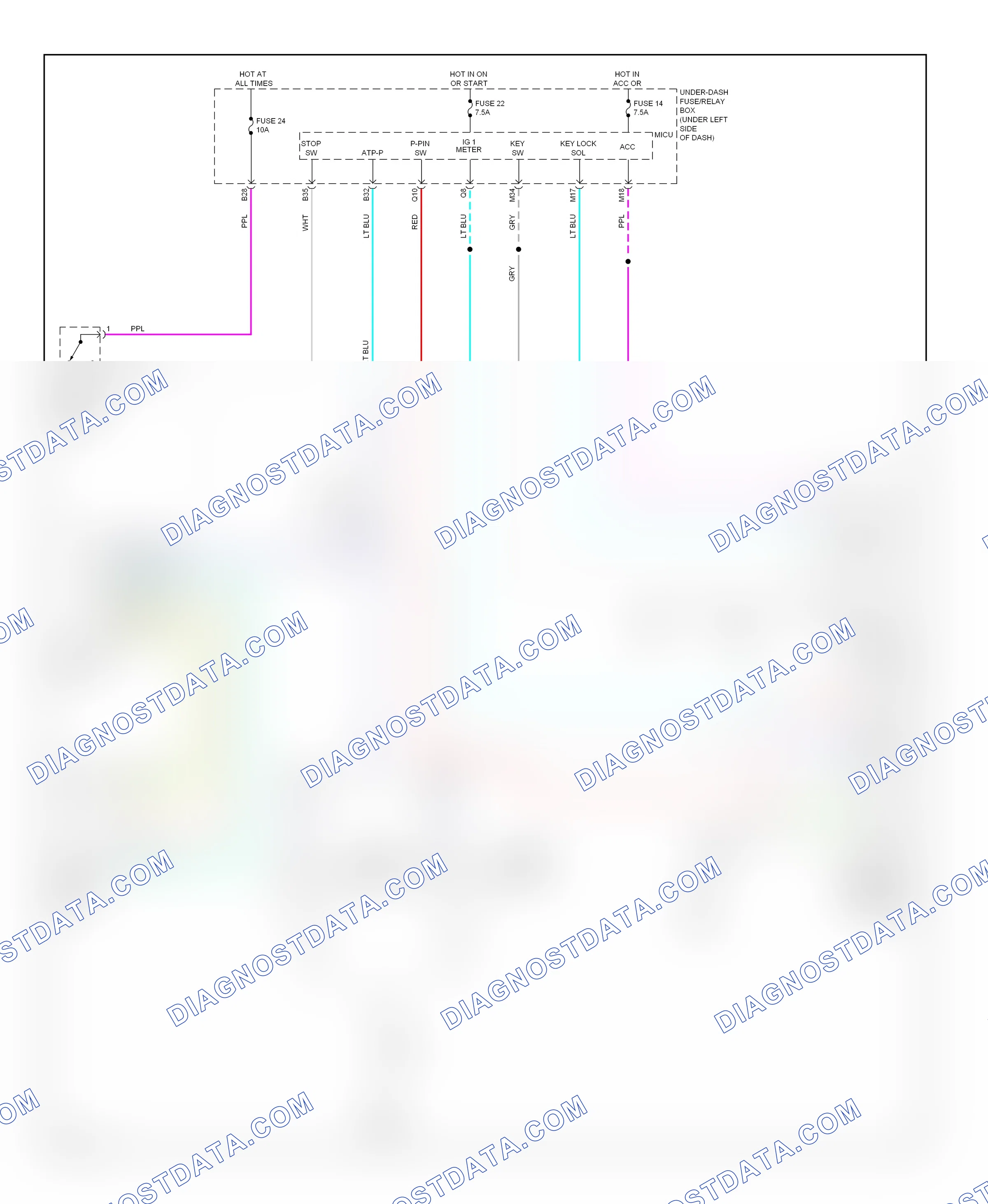 Shift interlock — Shift interlock circuit — Shift interlock circuit. Honda Insight ZE2 (2009-2011)