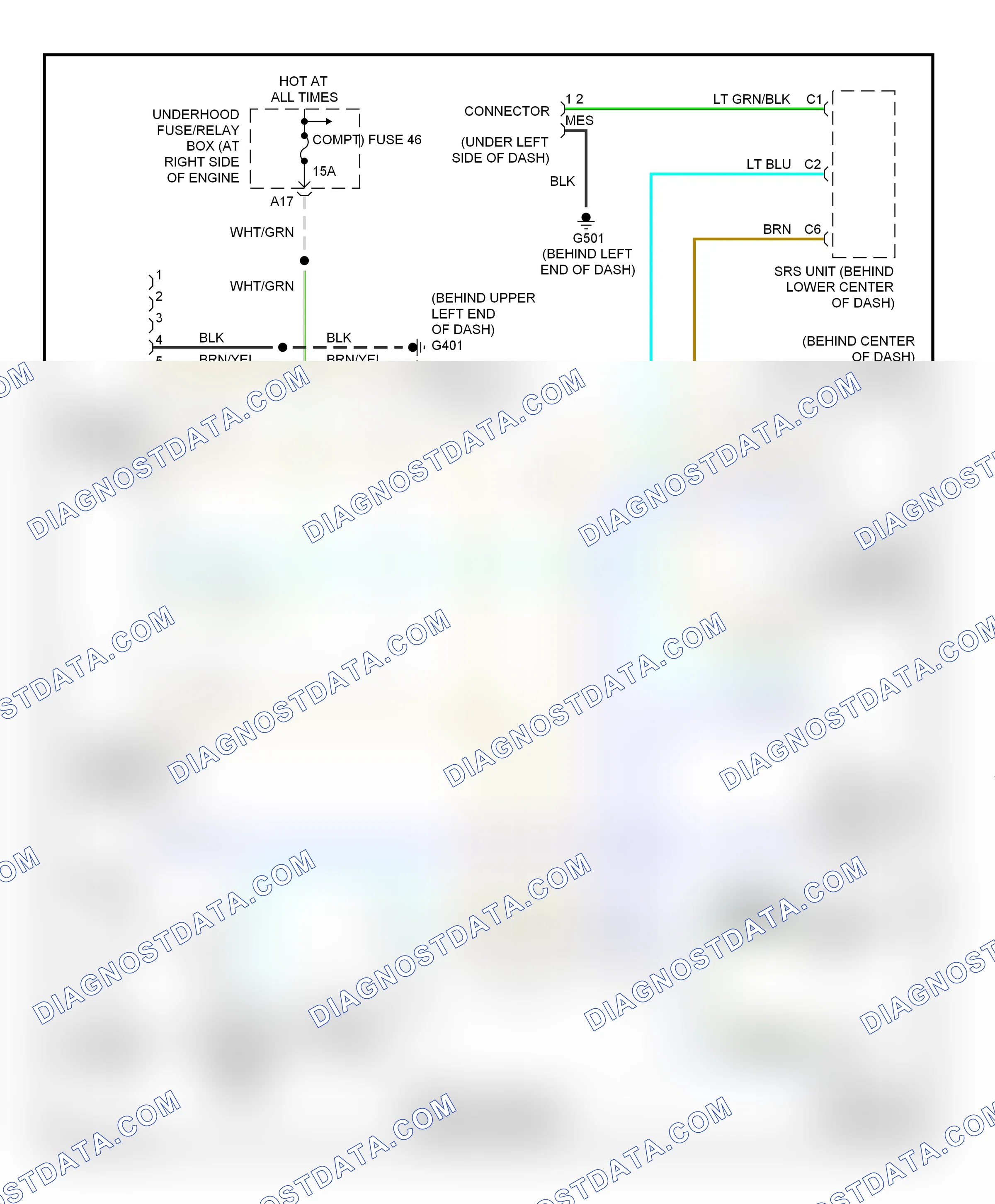Computer data lines — Computer data lines circuit — Computer data lines circuit. Honda Pilot I (2002-2005)