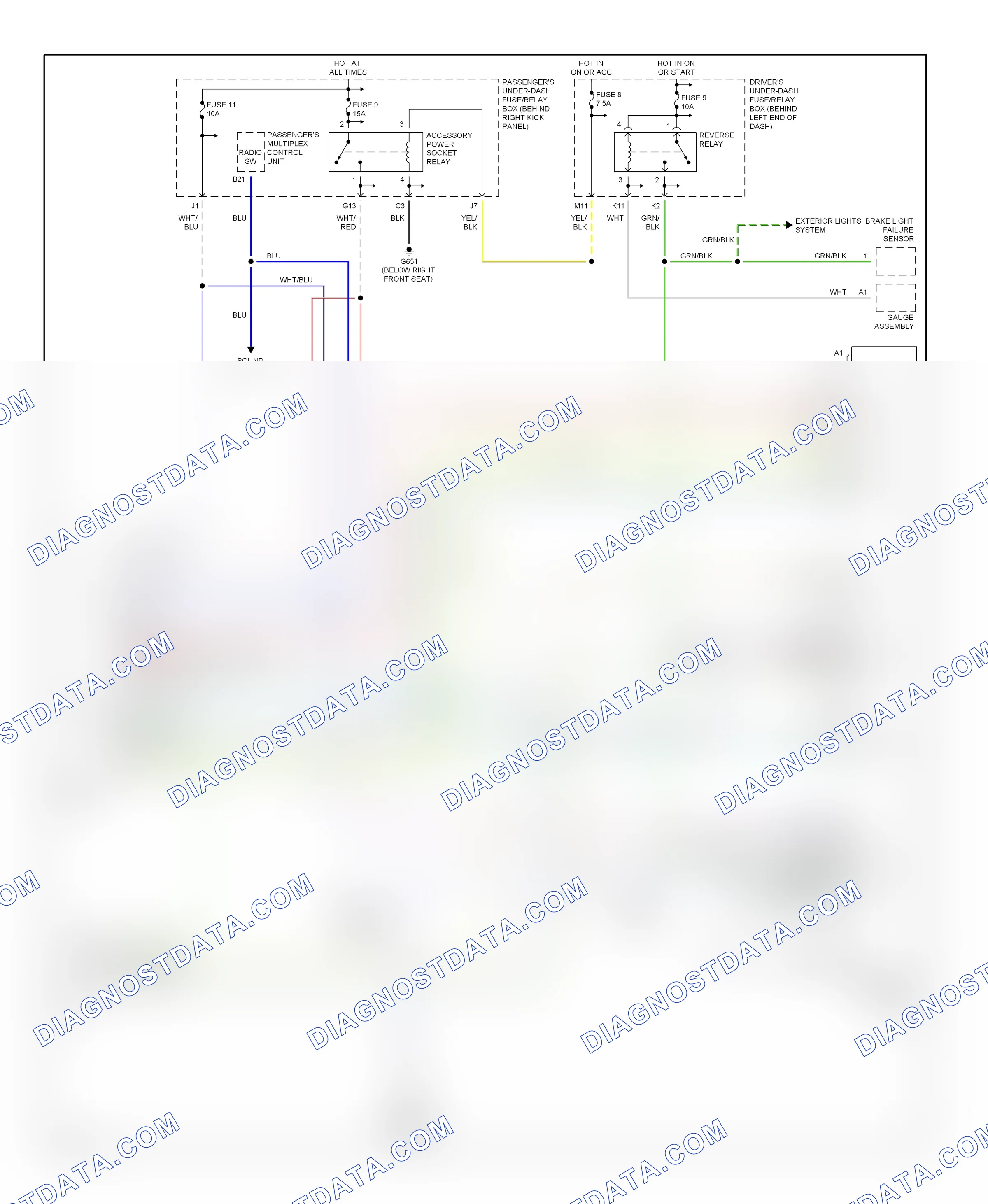 Navigation — Navigation circuit — Navigation circuit. Honda Pilot I (2002-2005)