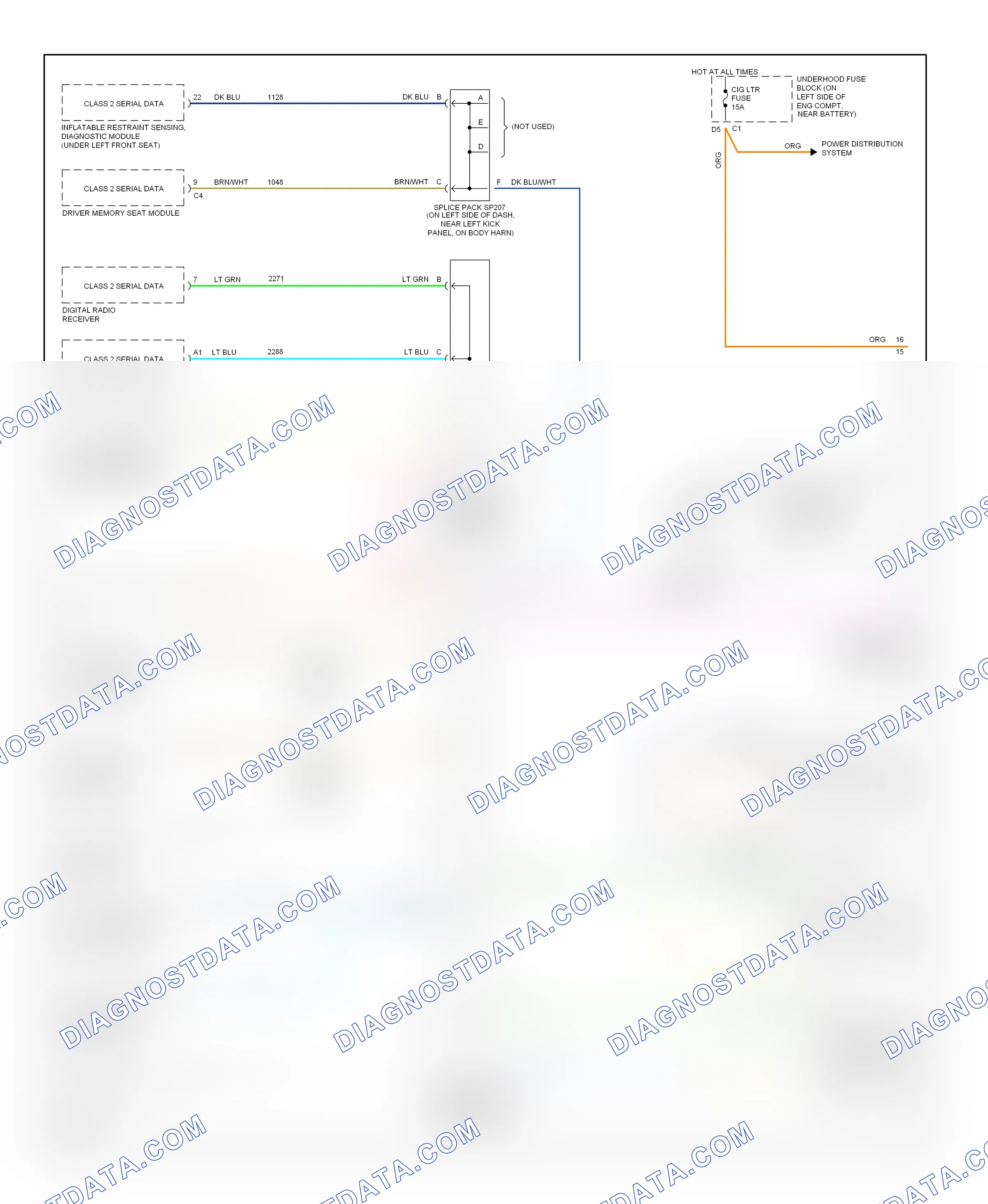 Computer data lines — Computer data lines circuit — Computer data lines circuit. Hummer H2 I (2002-2007)