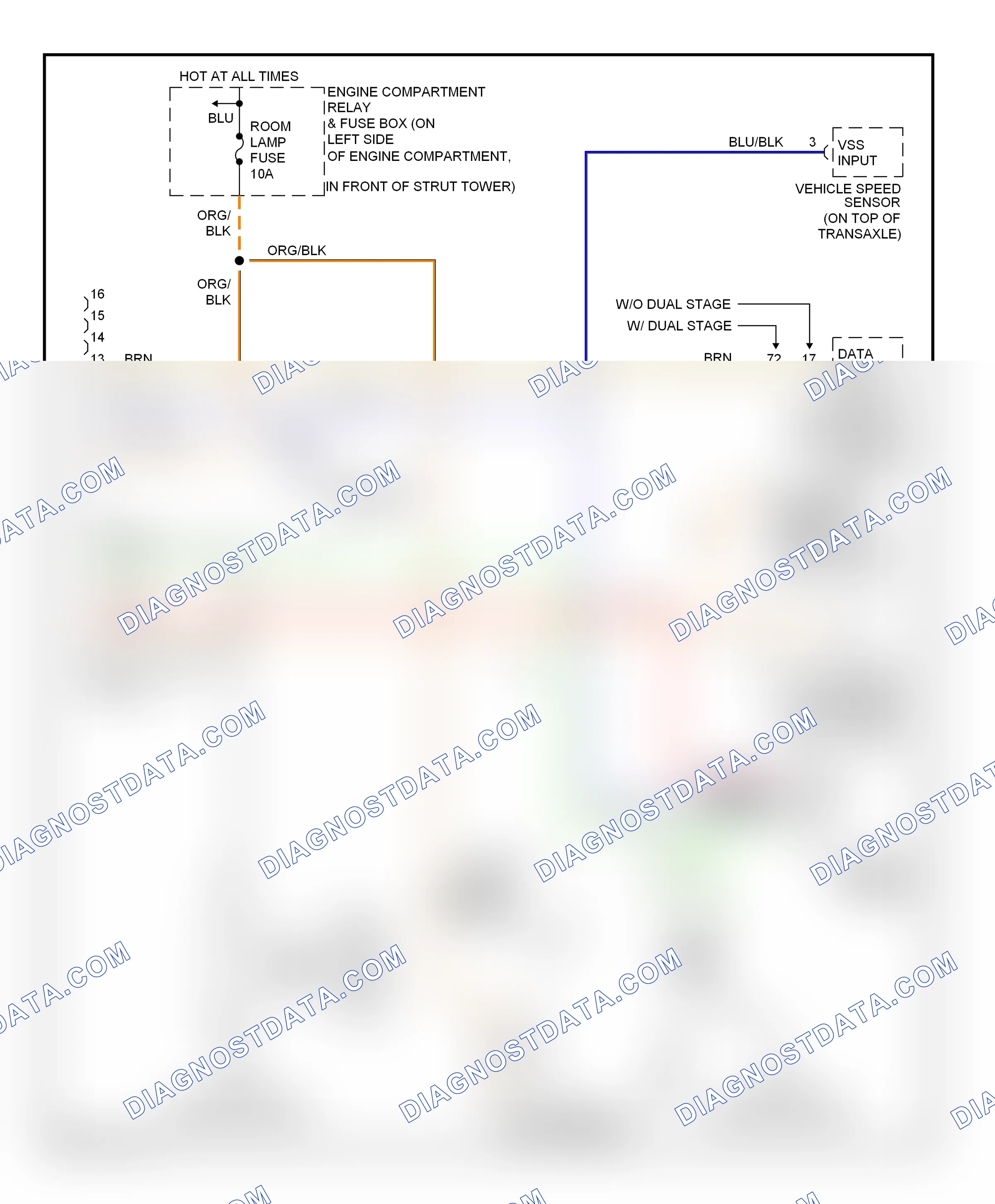Computer data lines — Computer data lines circuit — Computer data lines circuit. Hyundai Accent II facelift (2002-2005)