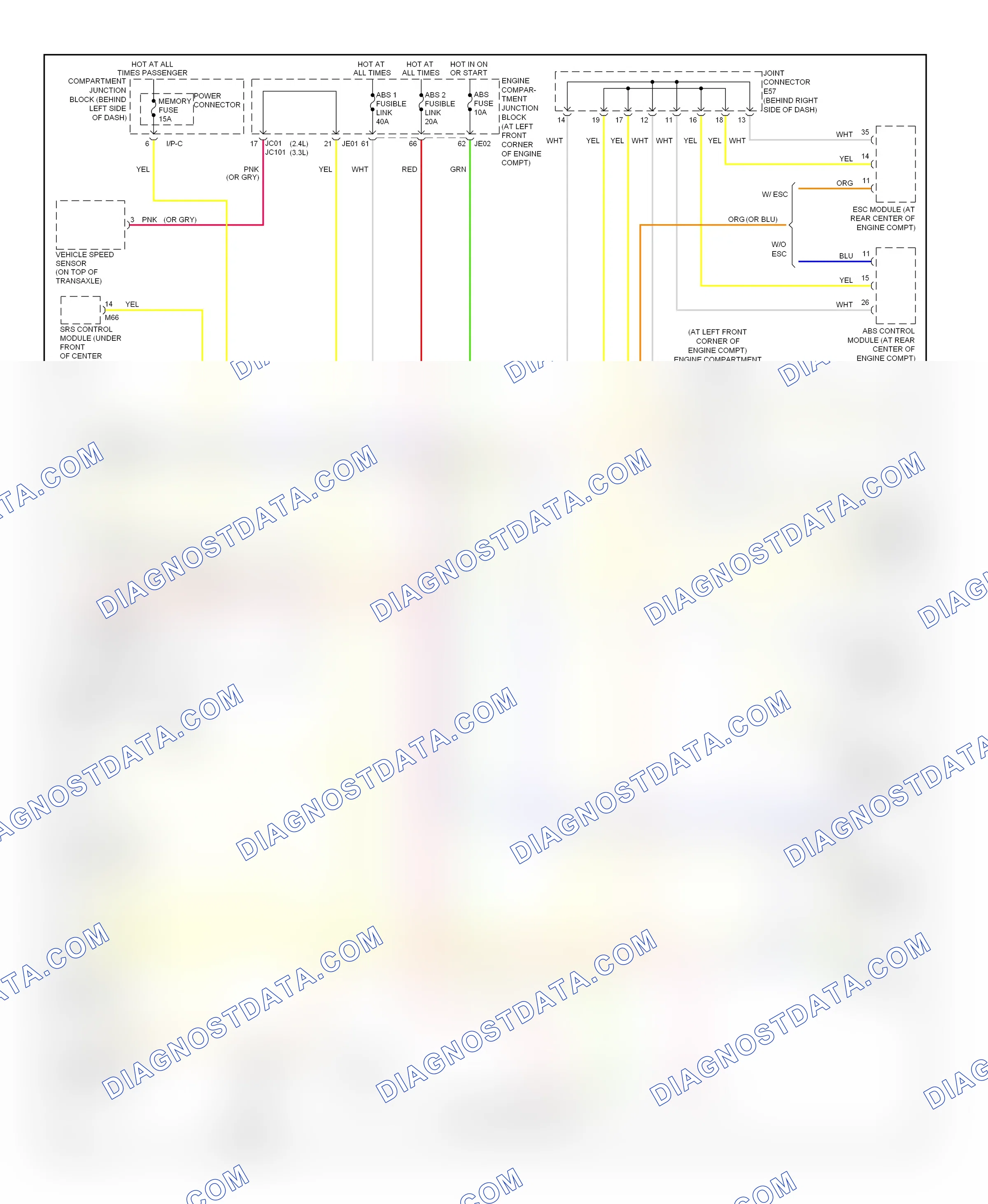 Computer data lines — Computer data lines circuit — Computer data lines circuit. Hyundai Sonata V facelift (2007-2010)