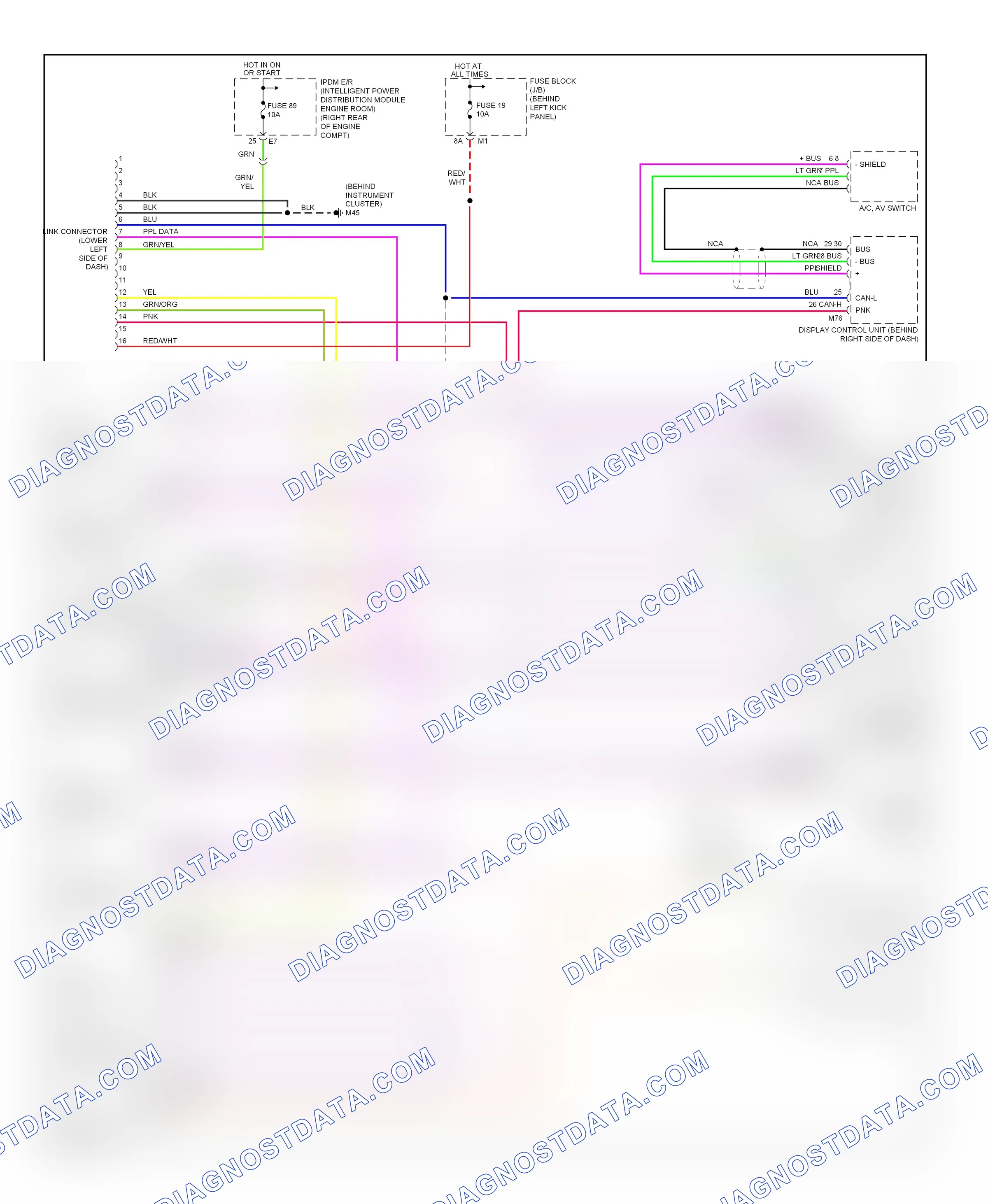 Computer data lines — Computer data lines circuit — Computer data lines circuit. Infiniti FX35 I facelift (2006-2008)