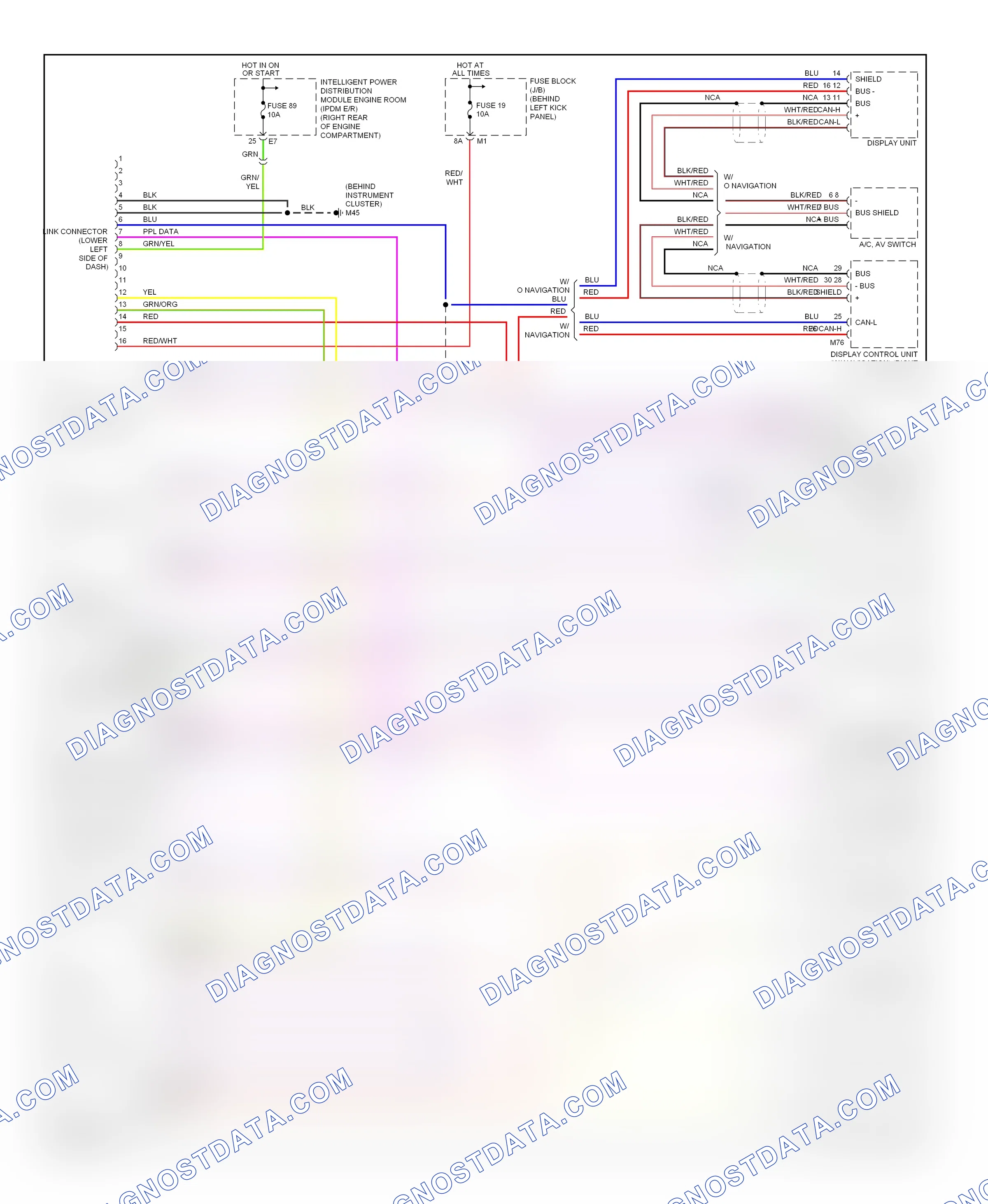 Computer data lines — Computer data lines circuit — Computer data lines circuit. Infiniti FX45 I (2002-2006)