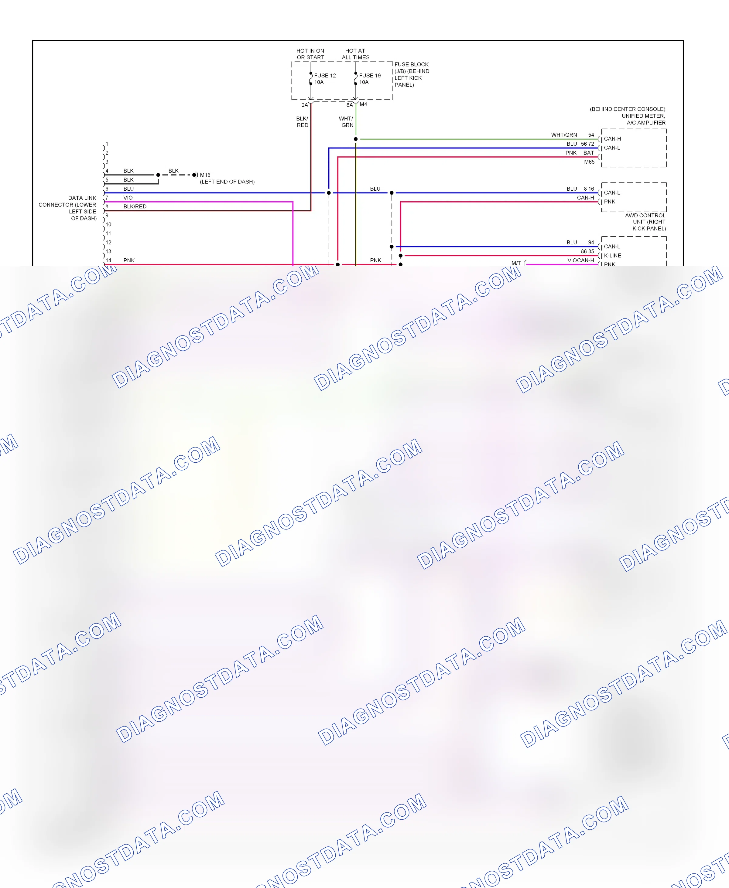 Computer data lines — Computer data lines circuit — Computer data lines circuit. Infiniti M45 III (2005-2008)