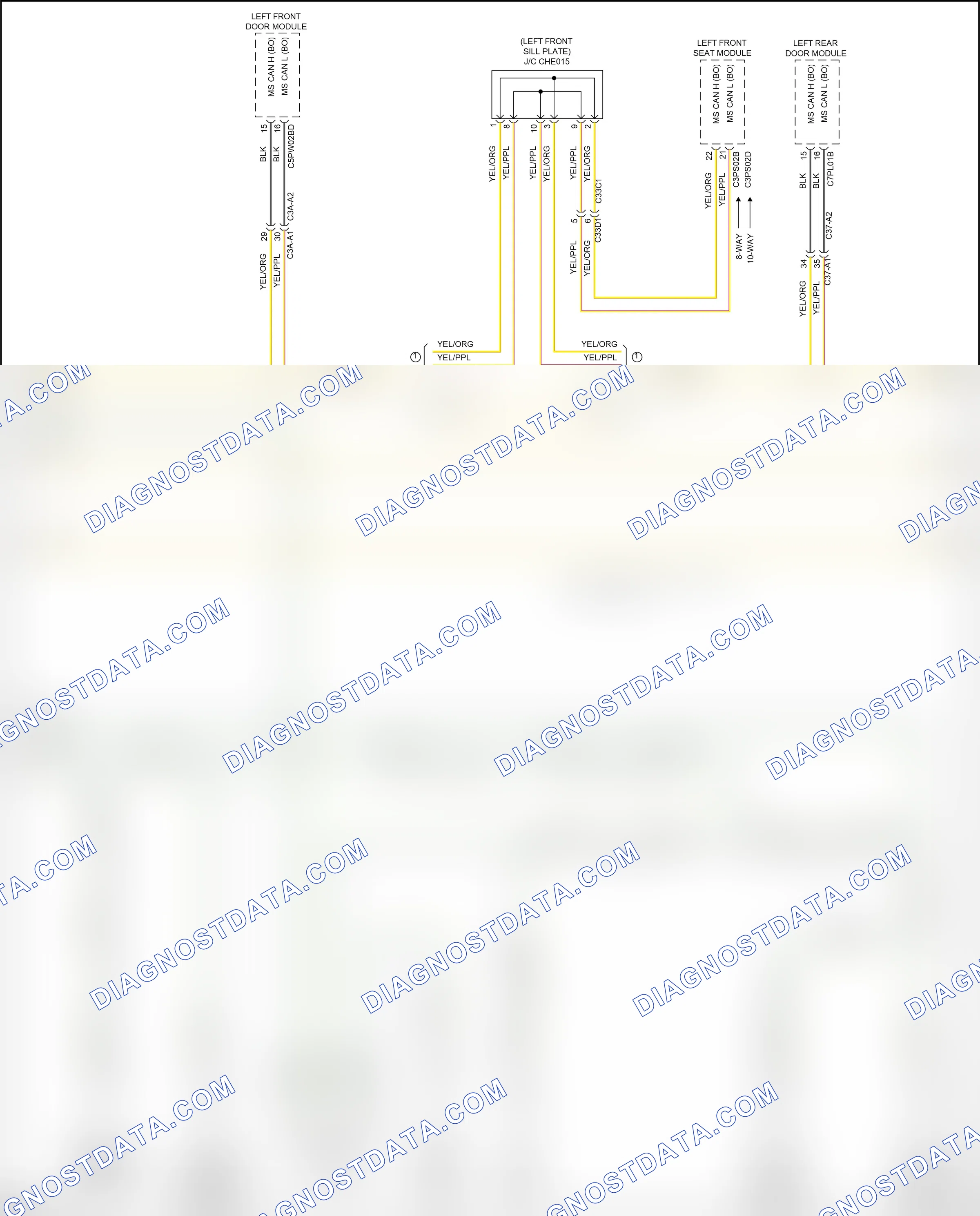 Computer data lines — Computer data lines circuit — Computer data lines circuit (6 of 7). Jaguar F-Pace I (2016-2020)