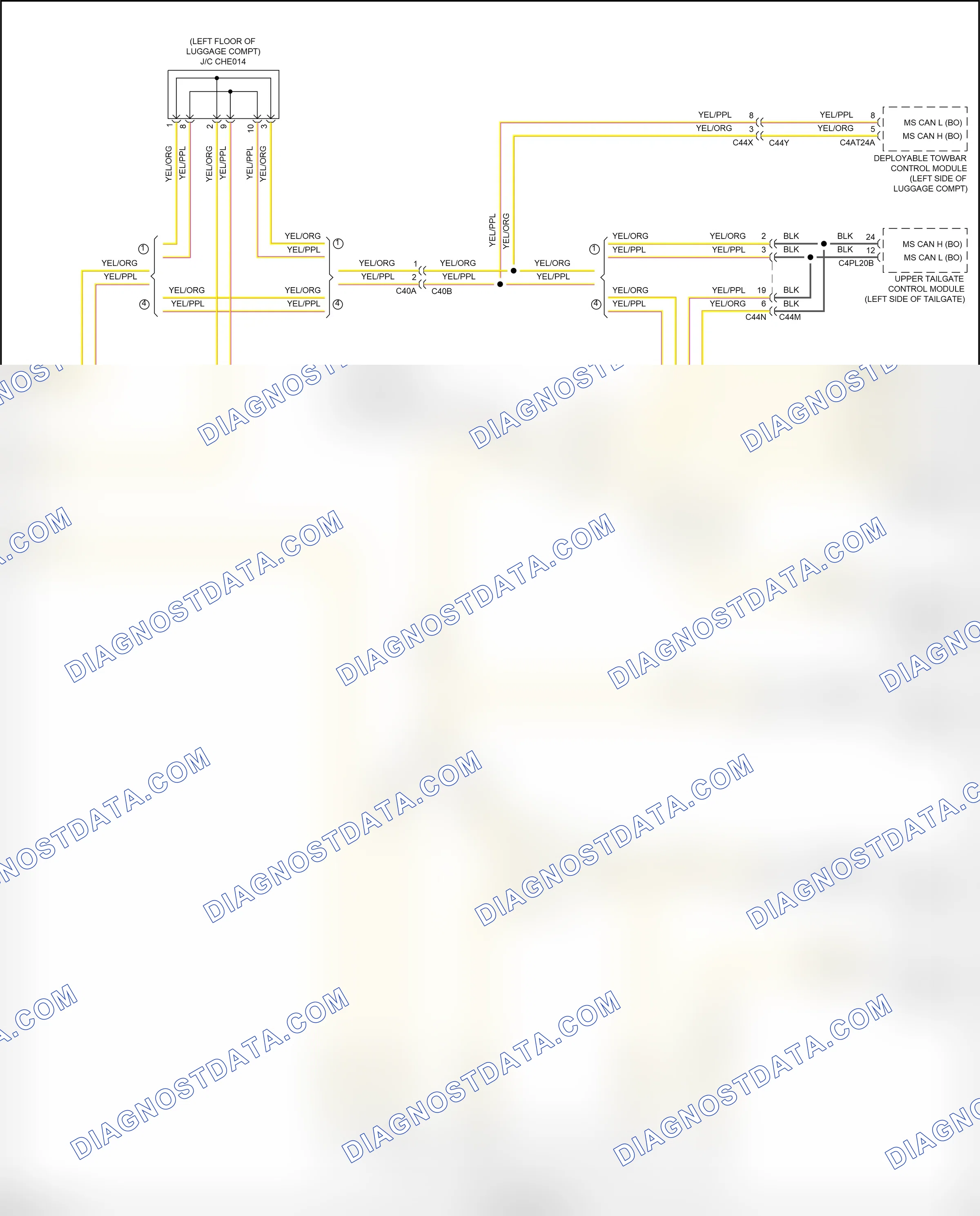 Computer data lines — Computer data lines circuit — Computer data lines circuit (7 of 7). Jaguar F-Pace I (2016-2020)